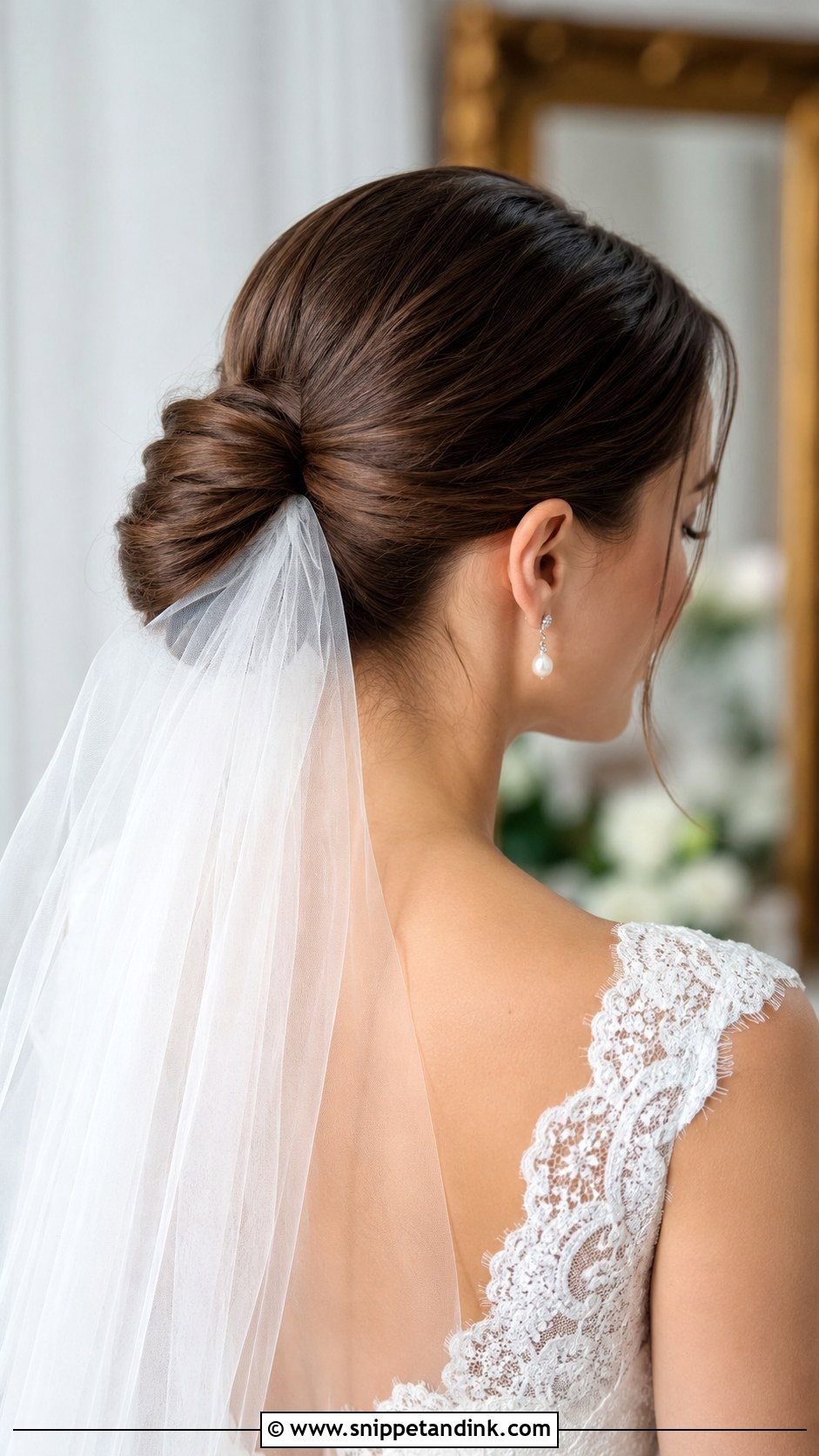 Elegant Updo With Veil - Snippet and Ink - 25 Modern Bridal Hair Ideas