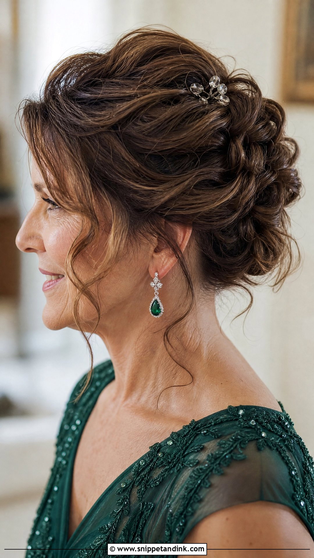 Elegant Updo for Mother of the Bride - Snippet and Ink - 20 Hair for Mother of the Bride Ideas