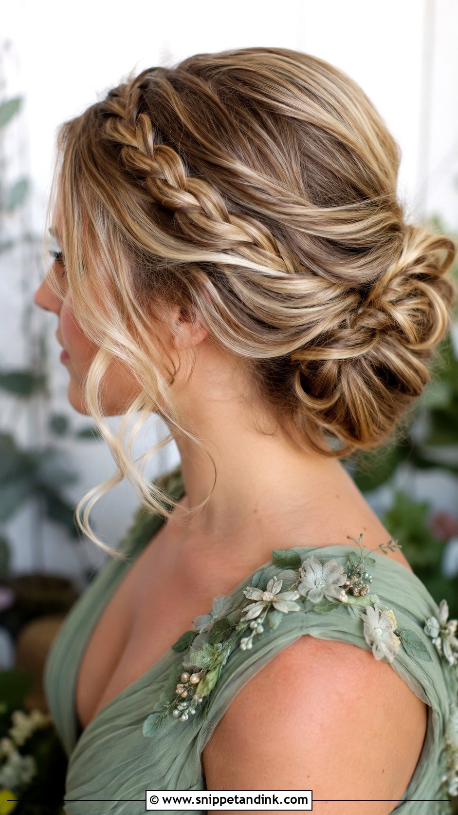 Elegant Updo with Braided Detail - Snippet and Ink - 20 Mother of the Groom Hairstyles Medium Wedding Mom Hair