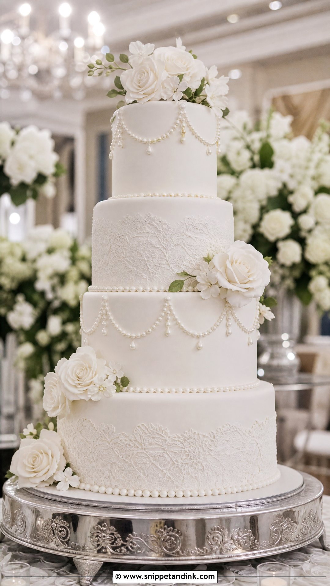 Elegant Wedding Cake - Snippet and Ink - 30 Big Cake Ideas for Wedding