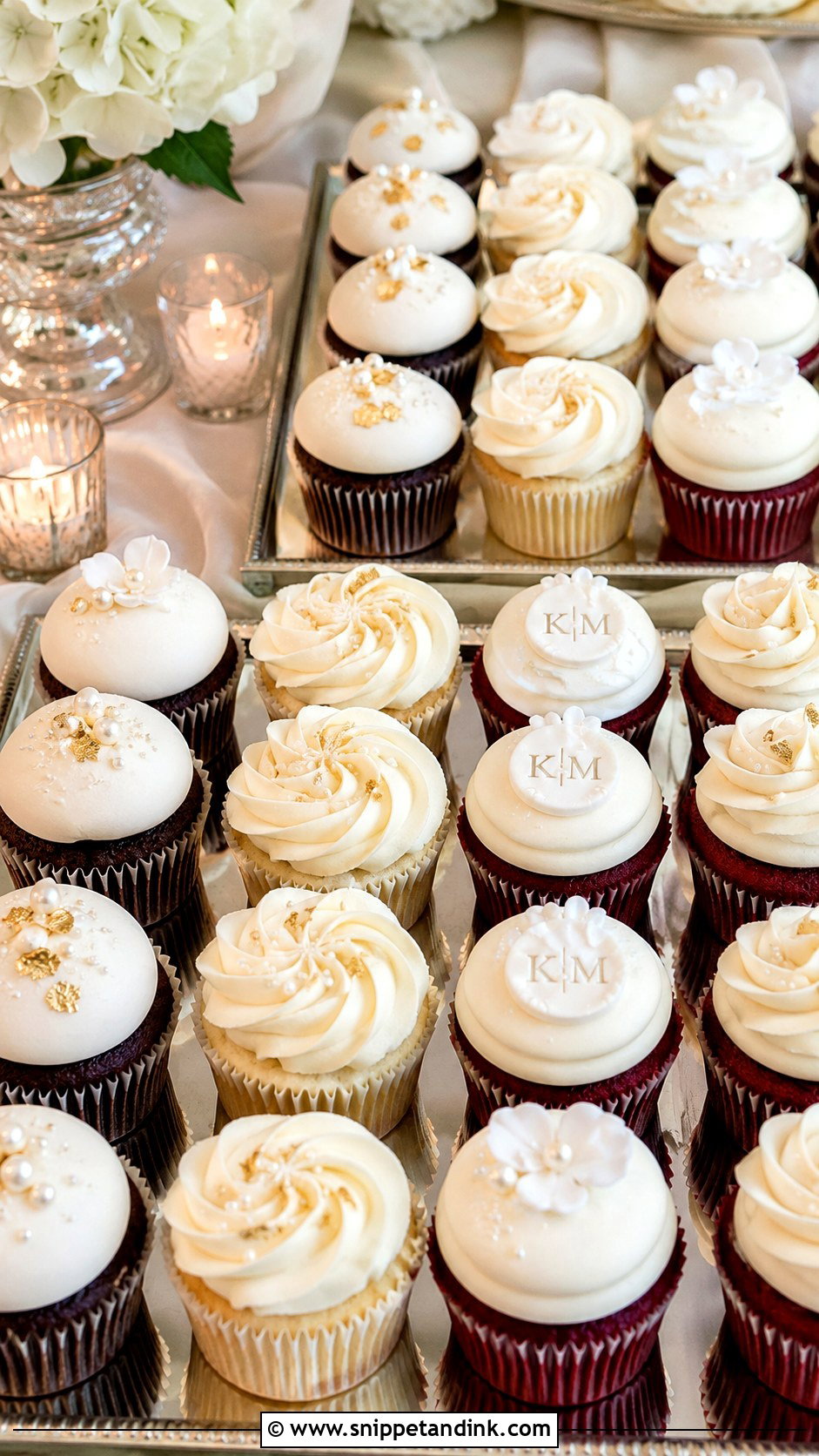 Elegant Wedding Cupcakes - Snippet and Ink - 25 Cake and Cupcakes Ideas for Wedding