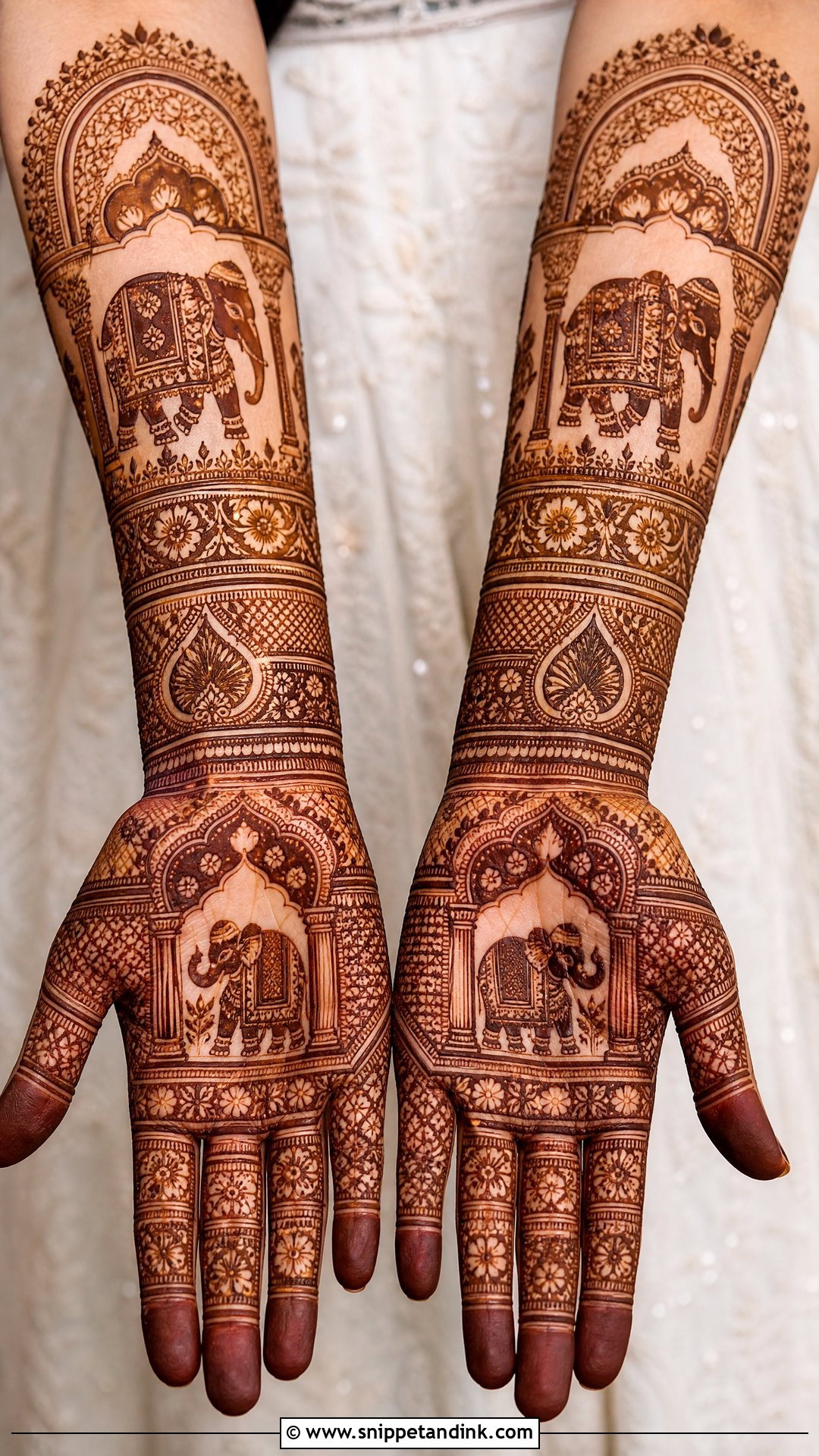 Elephant Bridal Mehndi Design - Snippet and Ink - 25 Mehndi Designs for Wedding