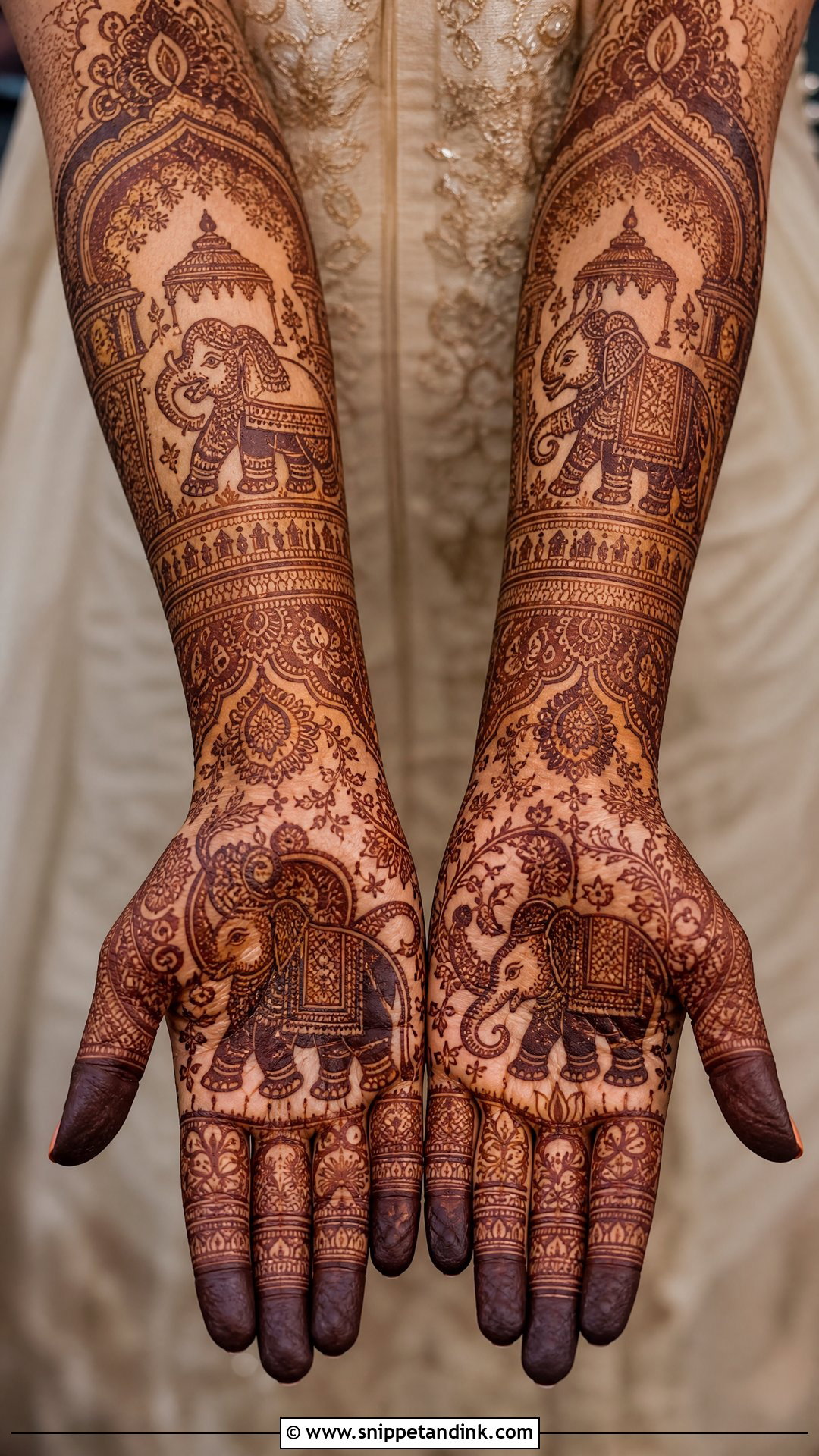 Elephant Bridal Mehndi Design - Snippet and Ink - 25 Traditional Indian Bridal Mehndi Designs