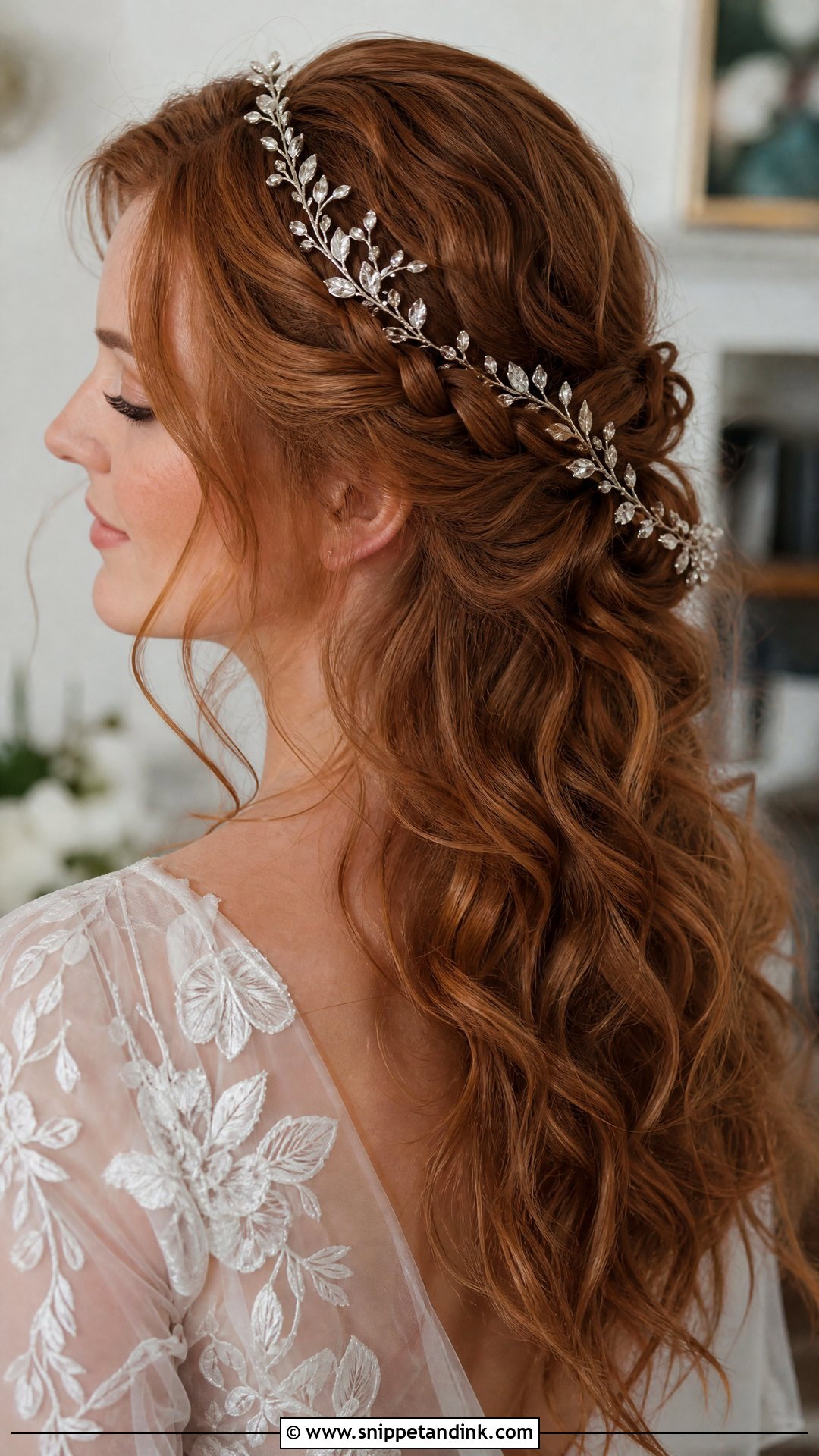 Elf Wedding Hair With Hair Vine - Snippet and Ink - 15 Elf Wedding Hair Ideas