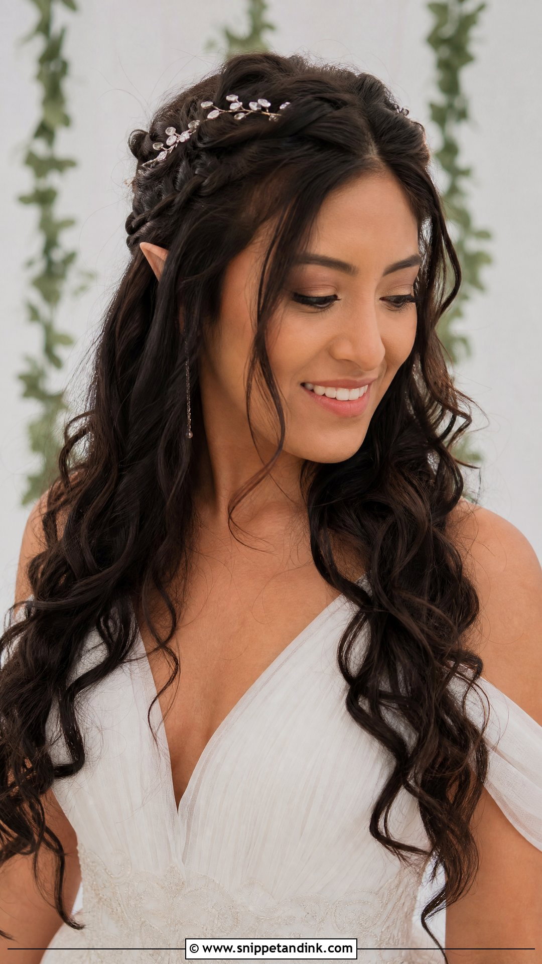 Elf Wedding Hair With Long Curls - Snippet and Ink - 15 Elf Wedding Hair Ideas