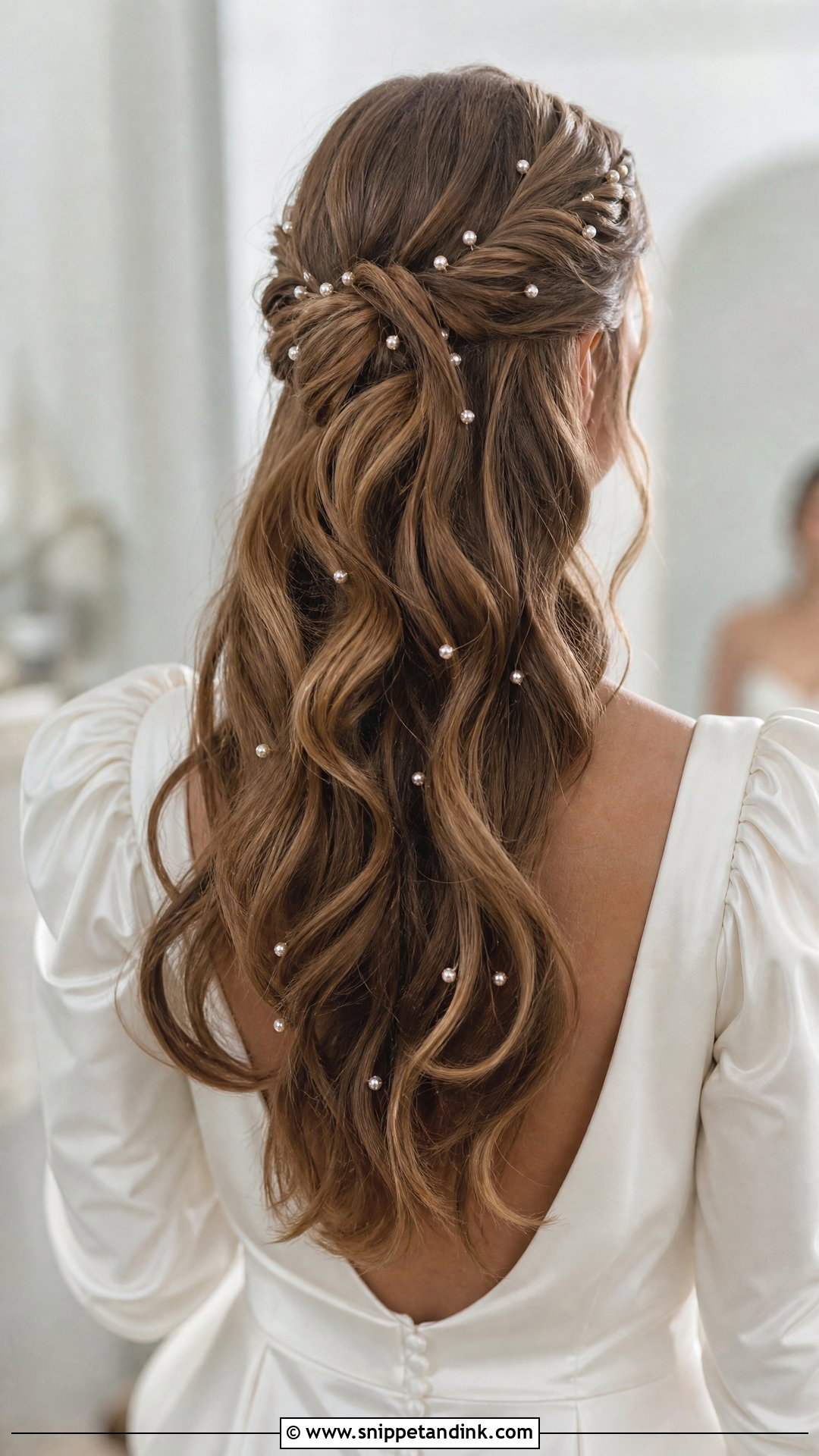 Elf Wedding Hair With Pearl Pins - Snippet and Ink - 15 Elf Wedding Hair Ideas