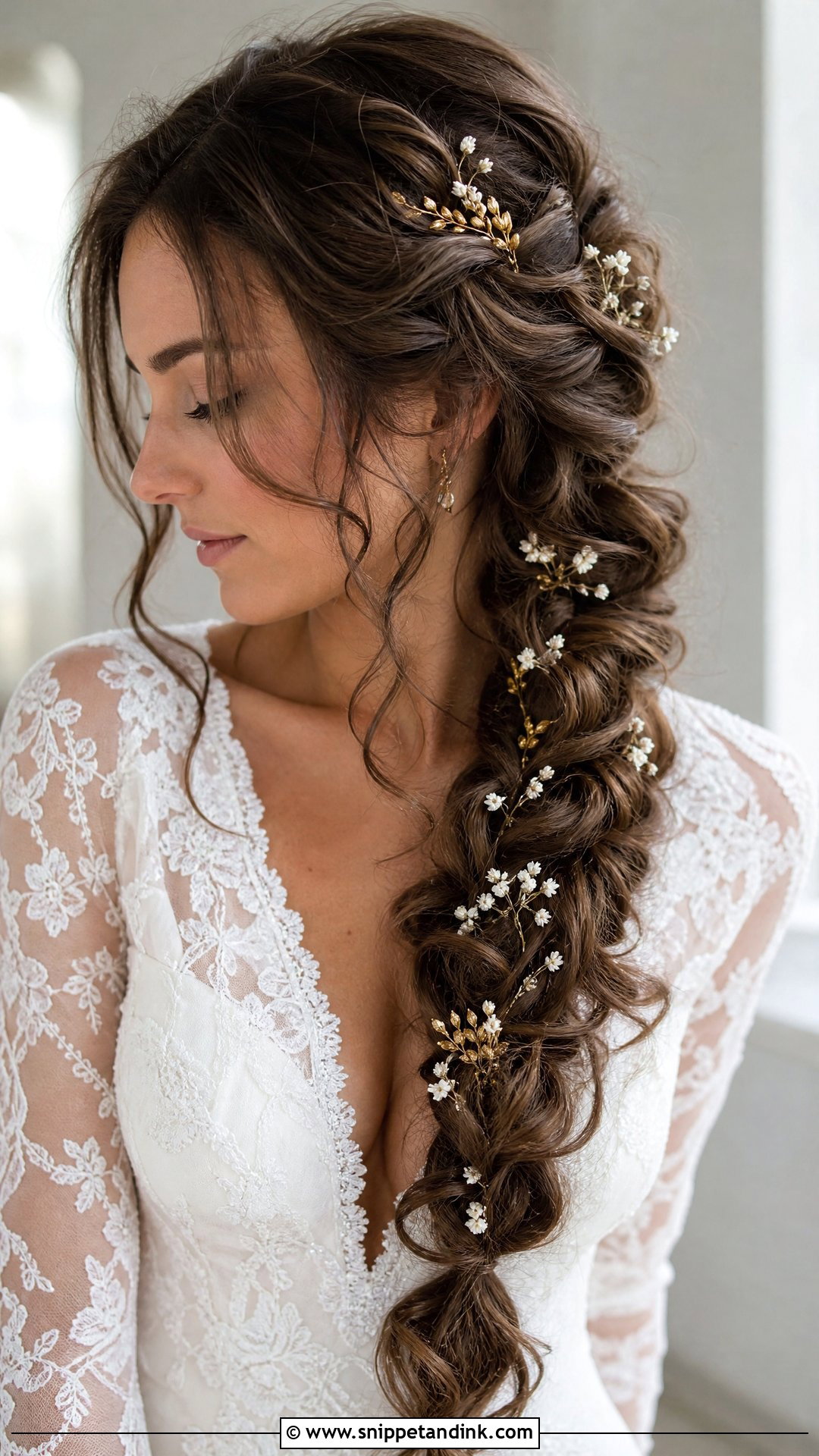 Elf Wedding Hair With Side Braid - Snippet and Ink - 15 Elf Wedding Hair Ideas