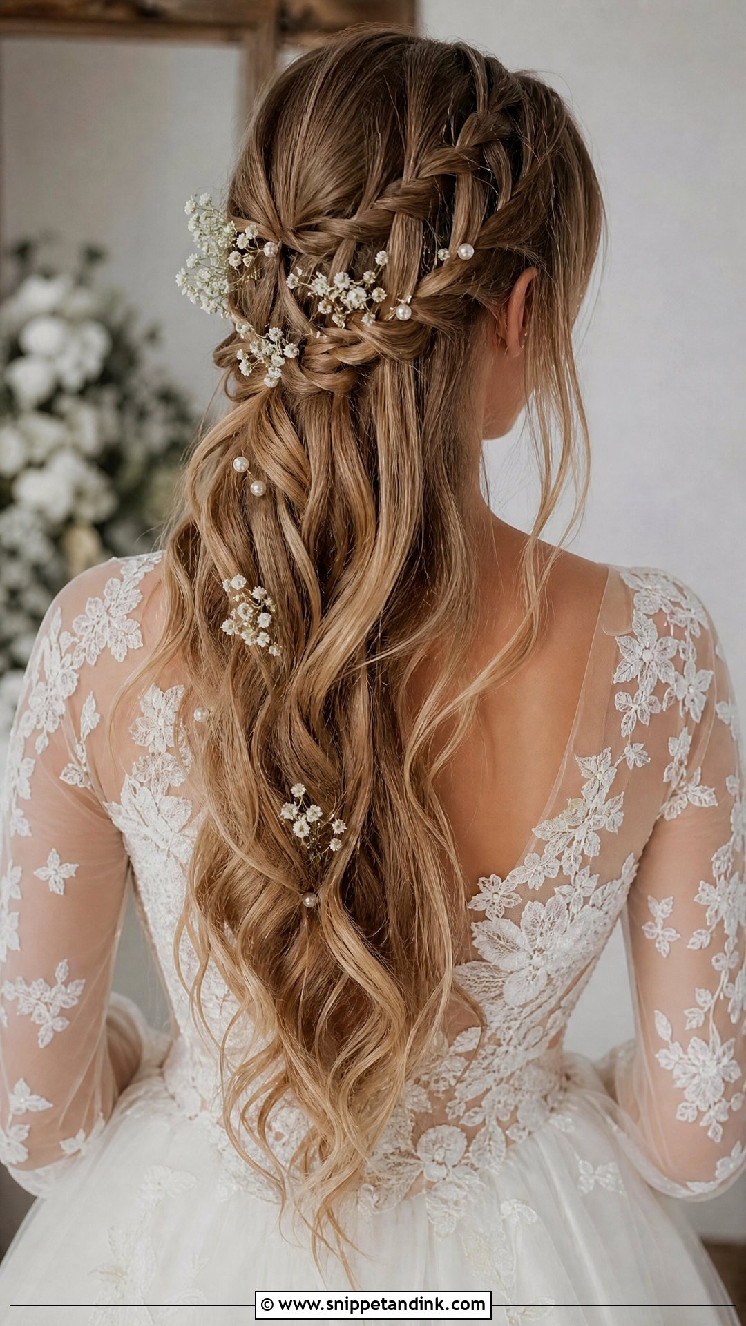 Elf Wedding Hair With Waterfall Braid - Snippet and Ink - 15 Elf Wedding Hair Ideas
