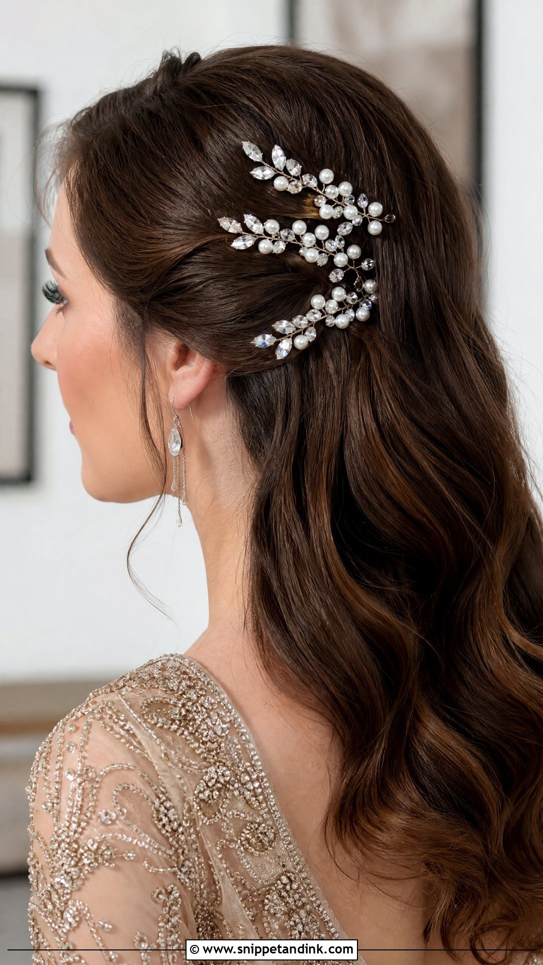 Embellished Bobby Pins for Wedding Guests - Snippet and Ink - 20 Wedding Guest Hair Accessories
