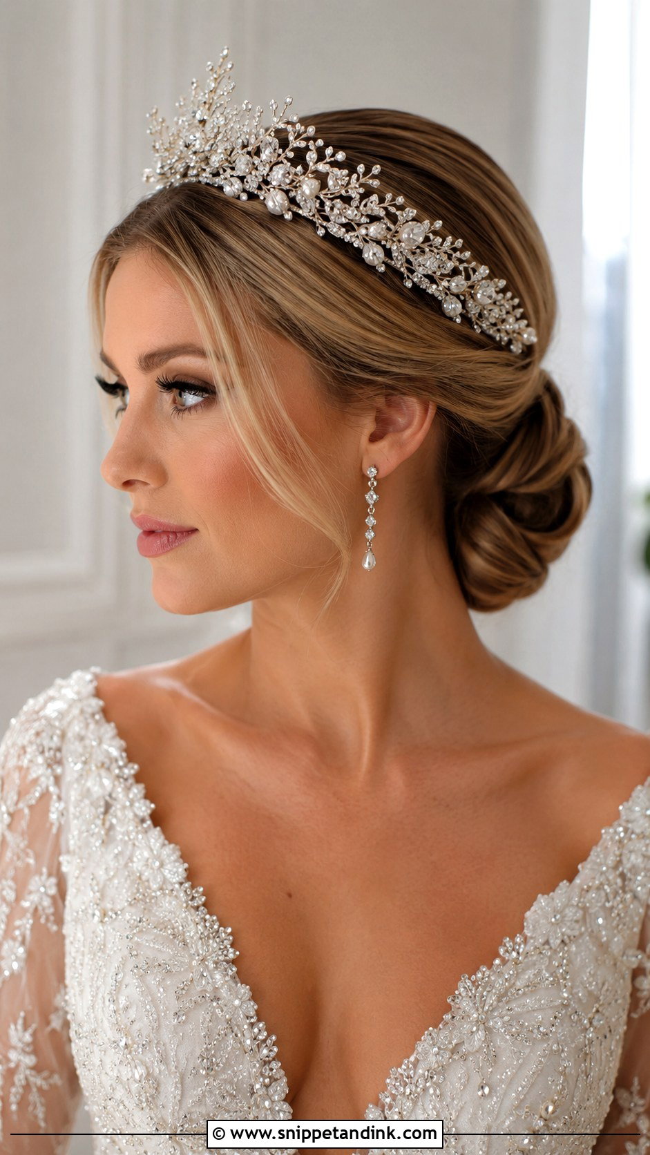 Embellished Bridal Headpiece - Snippet and Ink - 25 Bride Hair Accessories