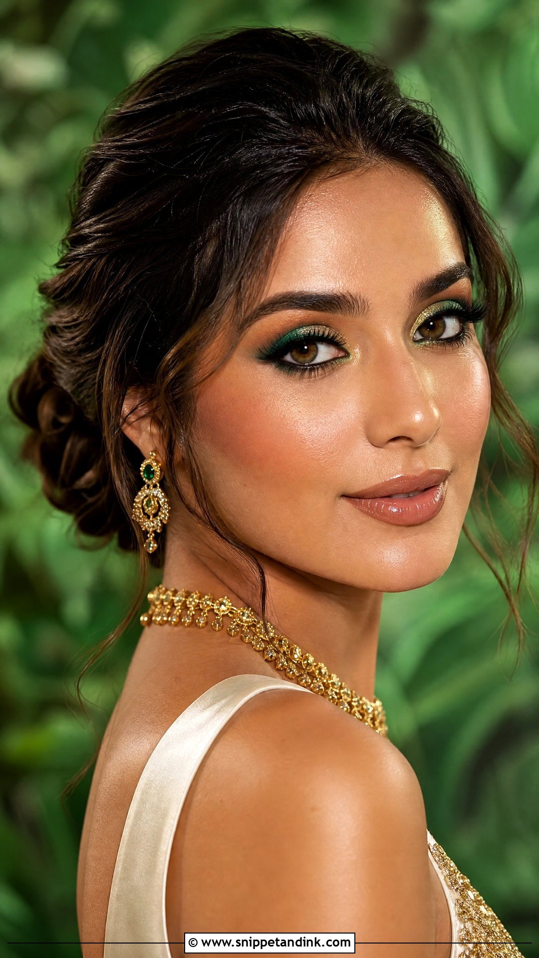 Emerald Eye Bridal Makeup - Snippet and Ink - 20 Bold Bridal Makeup Ideas