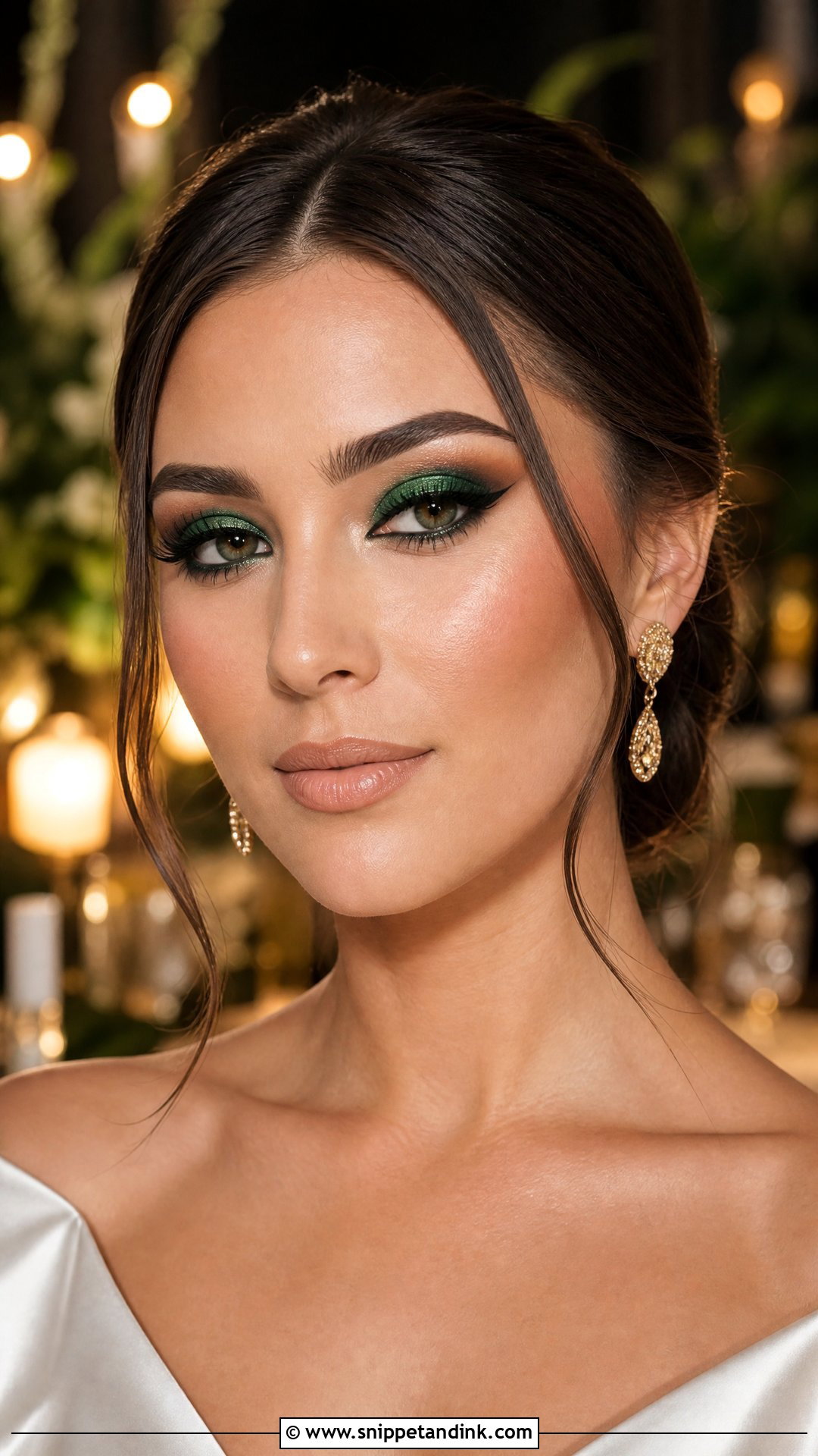 Emerald Green Bridal Makeup - Snippet and Ink - 20 Green Wedding Makeup Ideas