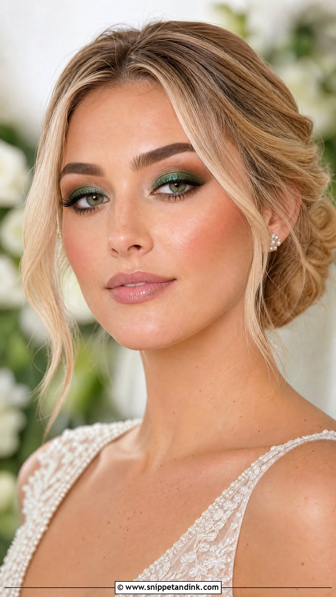 Emerald Green Bridal Makeup - Snippet and Ink - 20 Green Bridal Makeup Ideas
