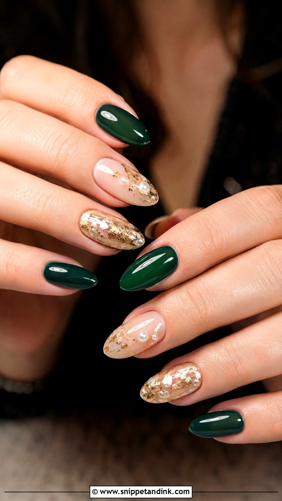 Emerald Green Wedding Nails - Snippet and Ink - 20 Green Nails for Wedding
