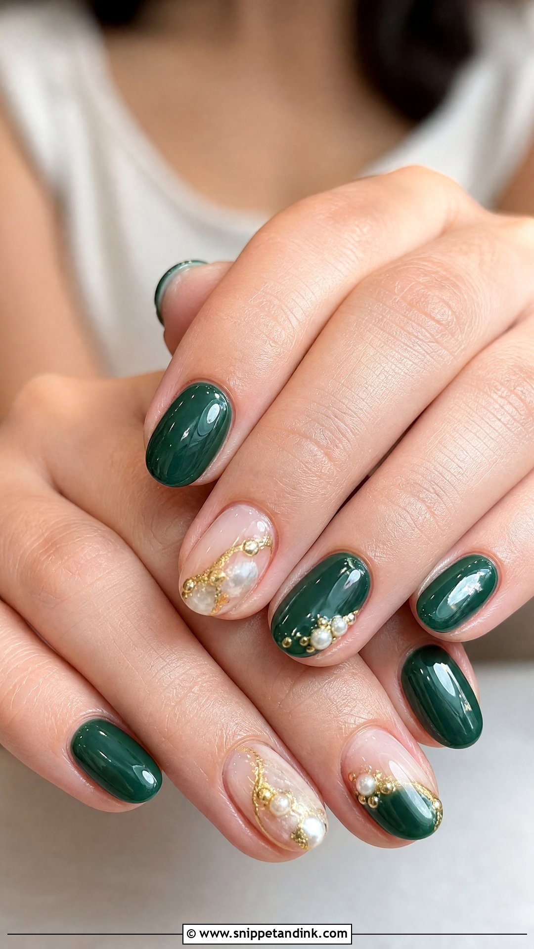 Emerald Green Wedding Nails - Snippet and Ink - 25 Green Wedding Nails