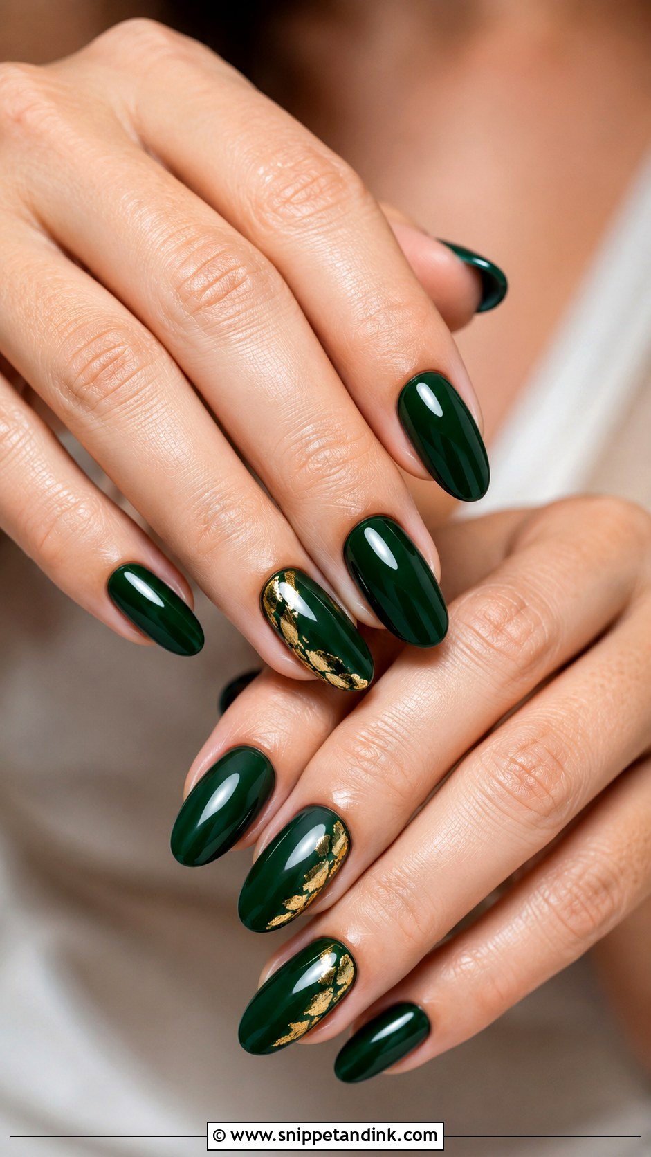 Emerald Green Wedding Nails - Snippet and Ink - 20 Dark Wedding Nails for Bride