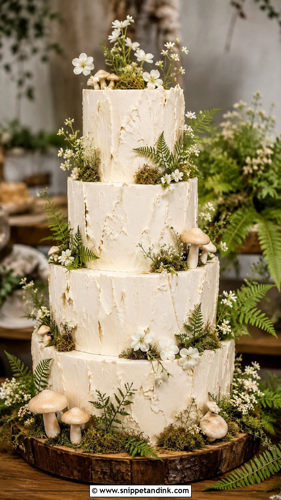 Enchanted Forest Wedding Cake - Snippet and Ink - 20 Enchanted Cake Ideas for Wedding