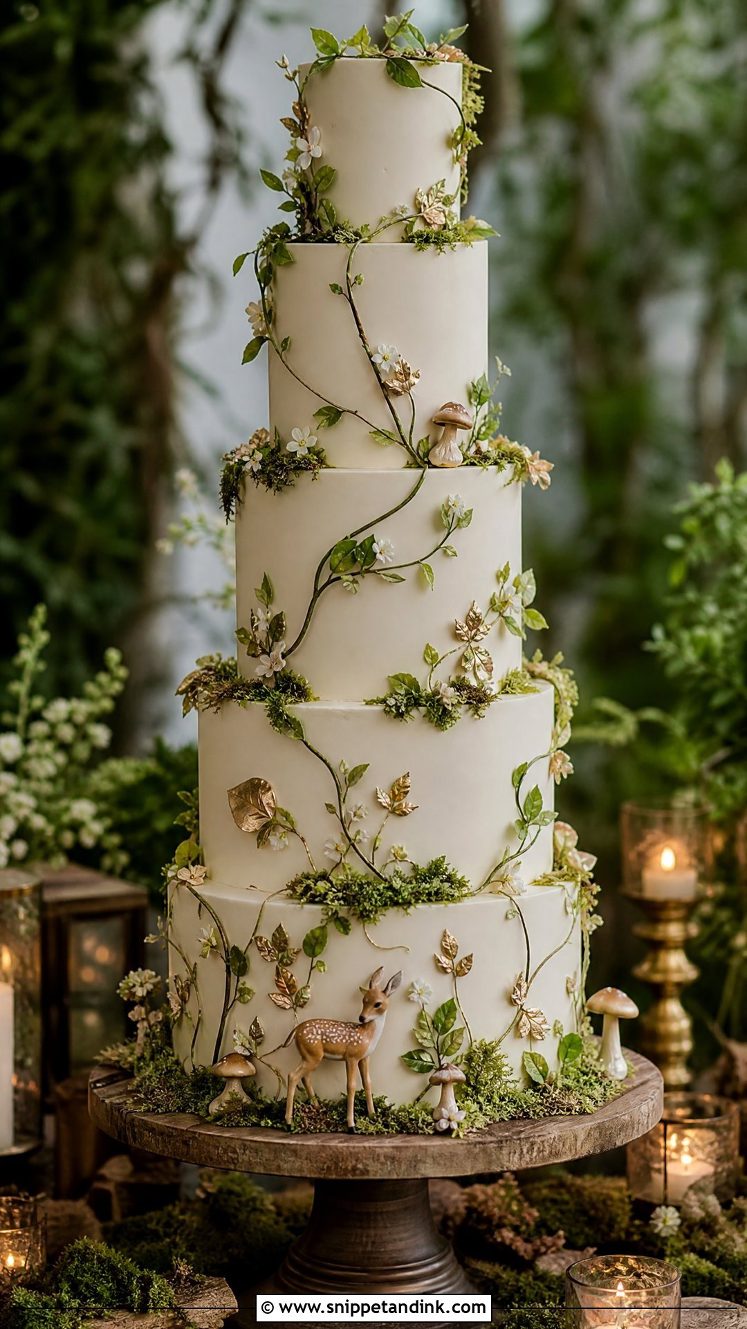 Enchanted Forest Wedding Cake - Snippet and Ink - 25 Forest Theme Cake Ideas for Wedding