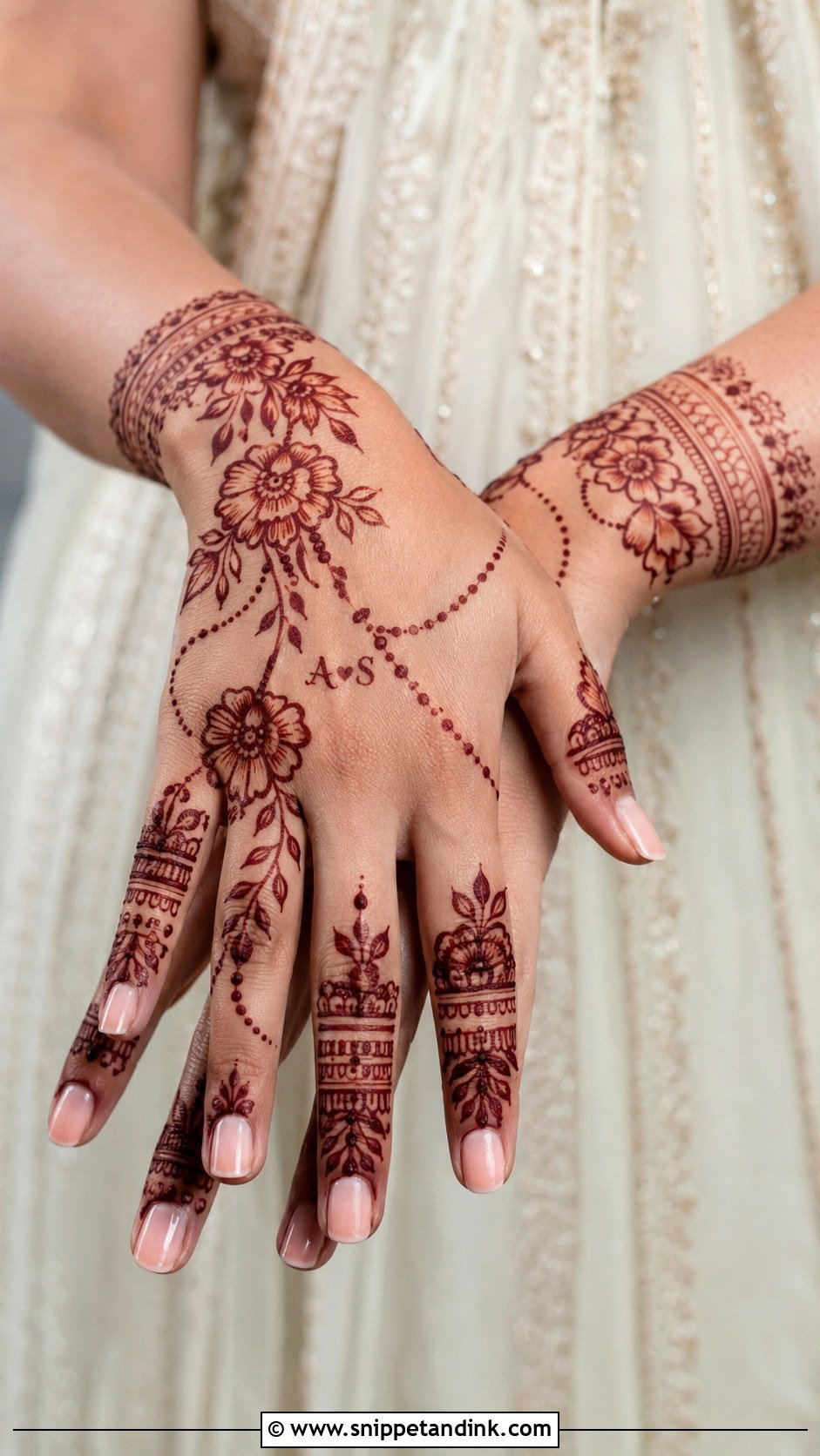 Engagement Aesthetic Mehndi Design - Snippet and Ink - 35 Aesthetic Mehndi Designs
