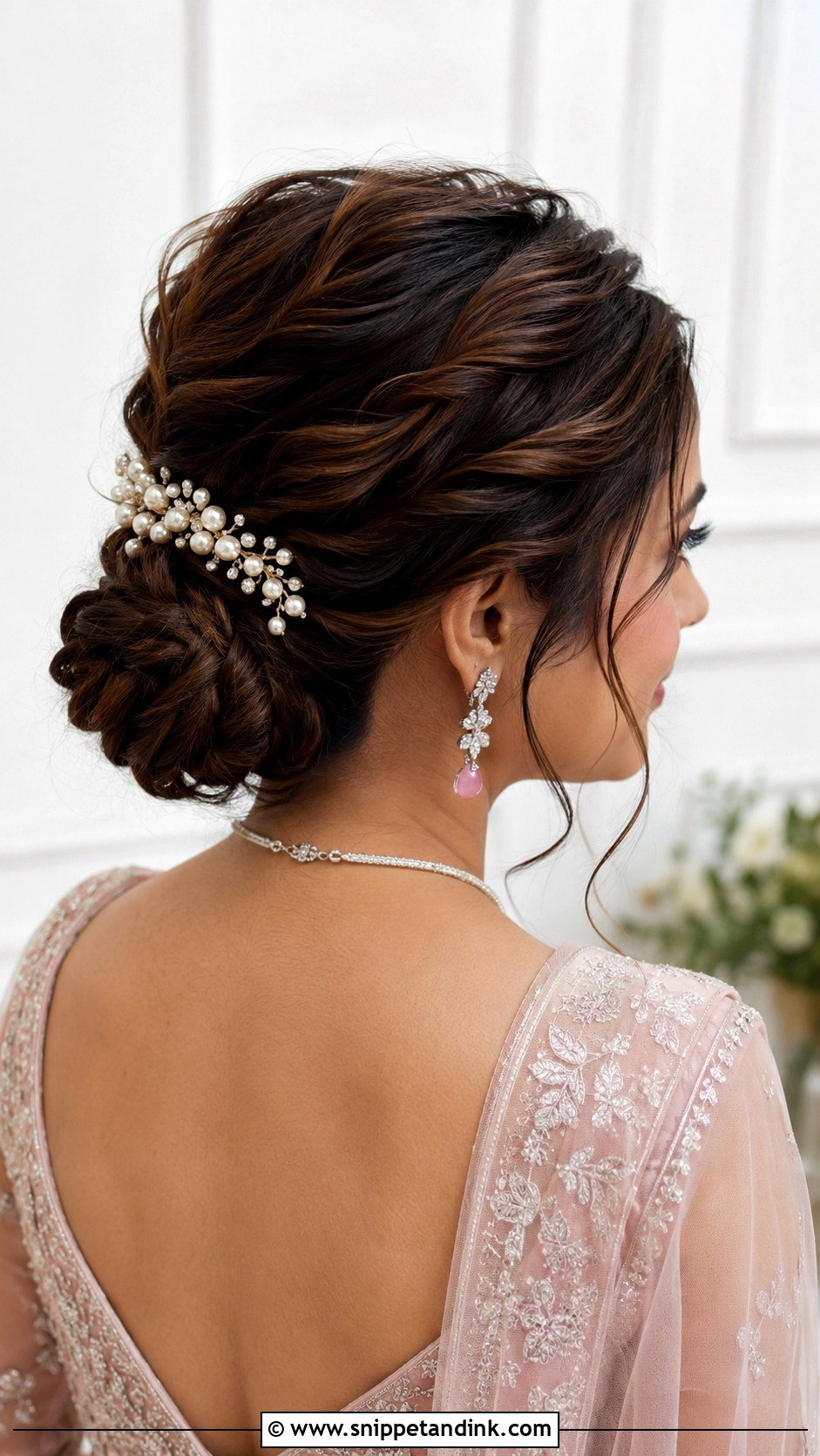 Engagement Braided Bun - Snippet and Ink - 20 Bridal Hairstyles for Engagement