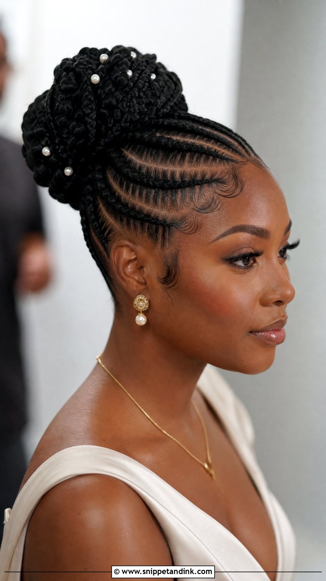 Engagement Cornrow Bun - Snippet and Ink - 15 Engagement Hairstyles Black Women