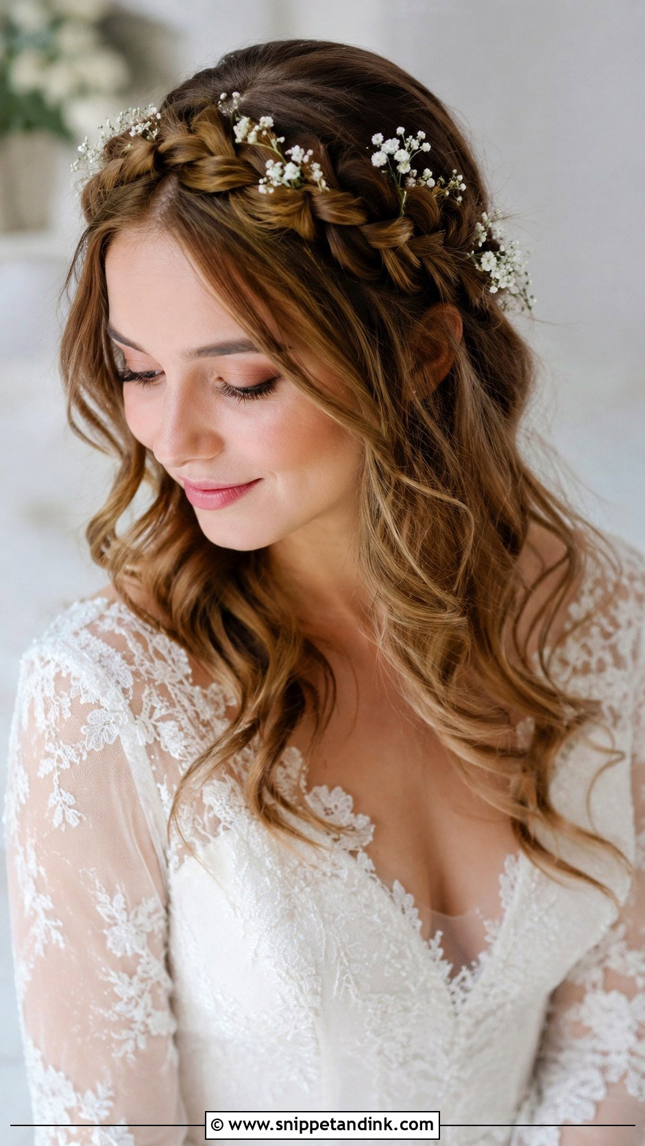 Engagement Crown Braid - Snippet and Ink - 20 Bridal Hairstyles for Engagement