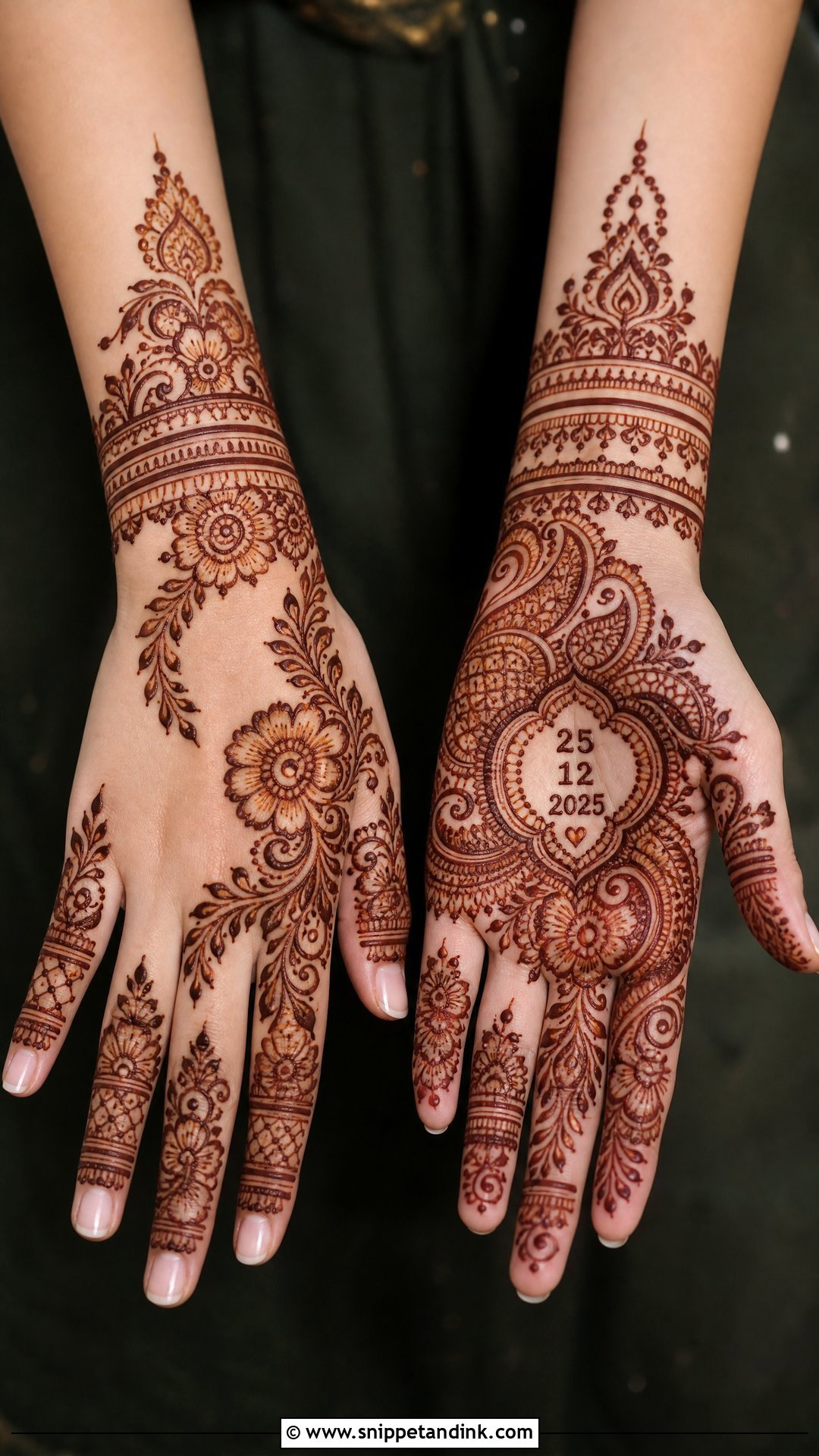 Engagement Date Bridal Mehndi Design - Snippet and Ink - 20 Bridal Mehndi Designs for Engagement