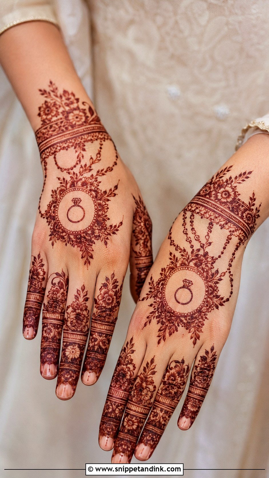 Engagement Fancy Mehndi Design - Snippet and Ink - 35 Fancy Mehndi Designs