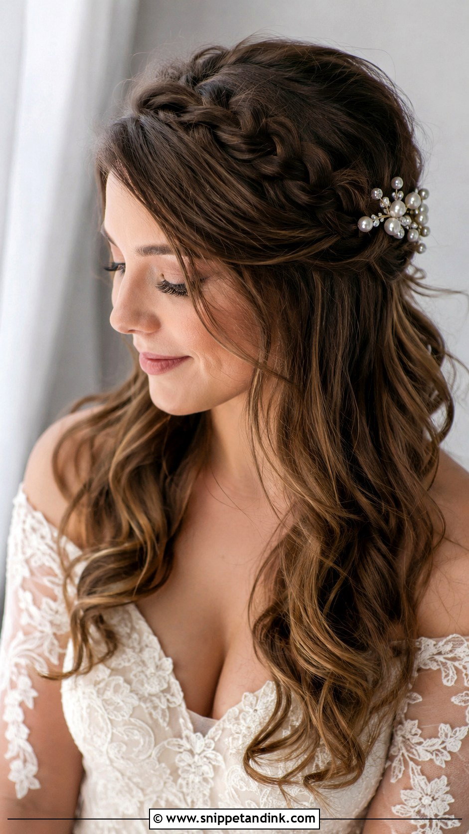 Engagement Front Braid Hairstyle - Snippet and Ink - 20 Bridal Hairstyles for Engagement