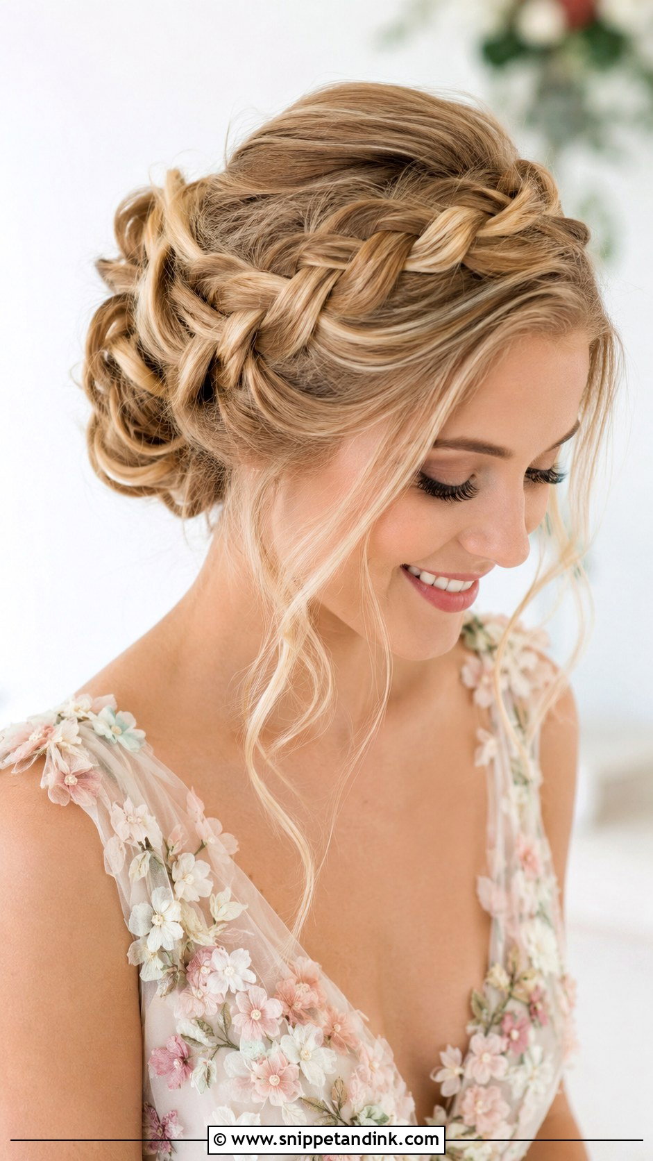 Engagement Hairstyle Crown Braid - Snippet and Ink - 20 Hairdo for Engagement Ideas