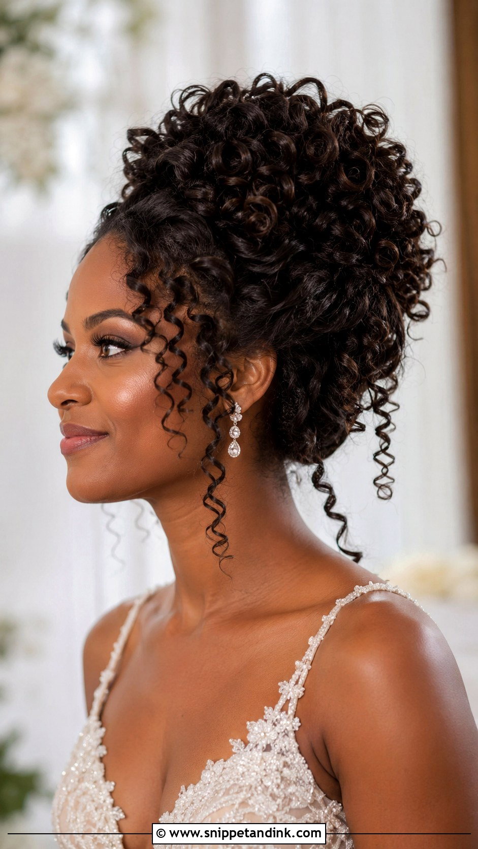 Engagement Hairstyle Curly Updo - Snippet and Ink - 20 Hairdo for Engagement Ideas