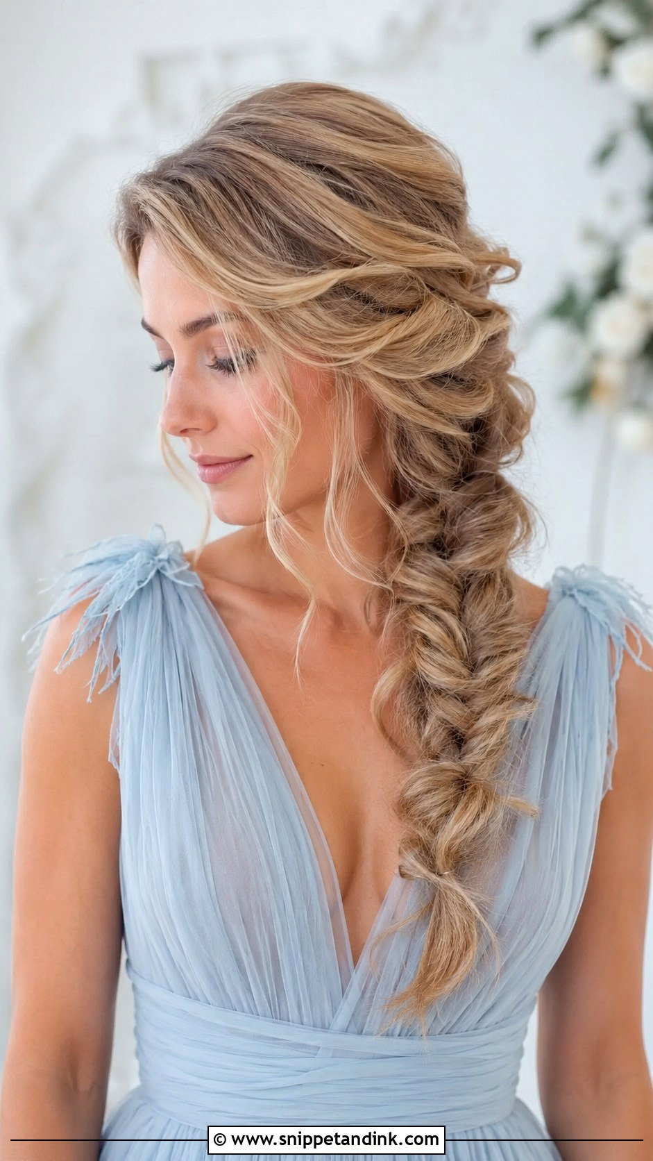 Engagement Hairstyle Fishtail Braid - Snippet and Ink - 20 Hairdo for Engagement Ideas