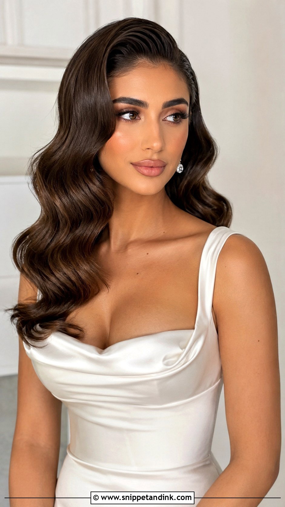 Engagement Hollywood Waves - Snippet and Ink - 20 Bridal Hairstyles for Engagement