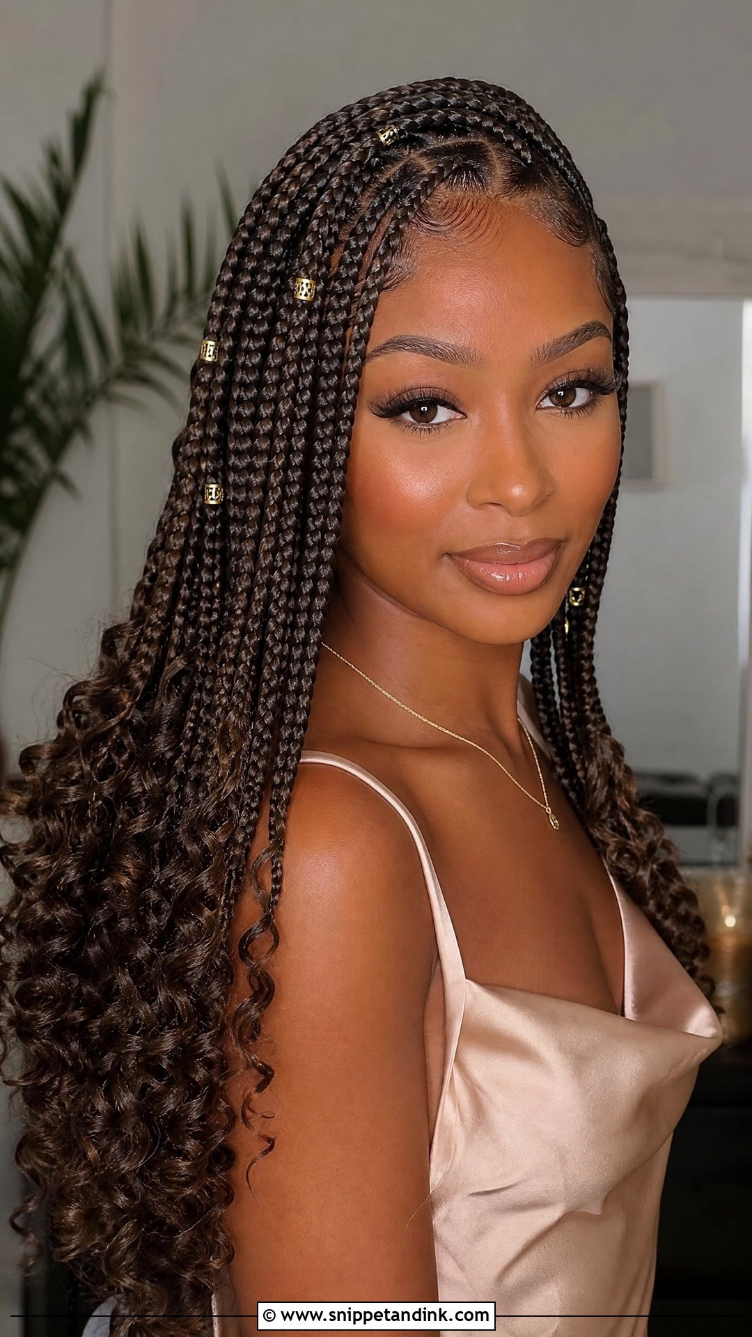 Engagement Knotless Braids With Curls - Snippet and Ink - 15 Engagement Hairstyles Black Women