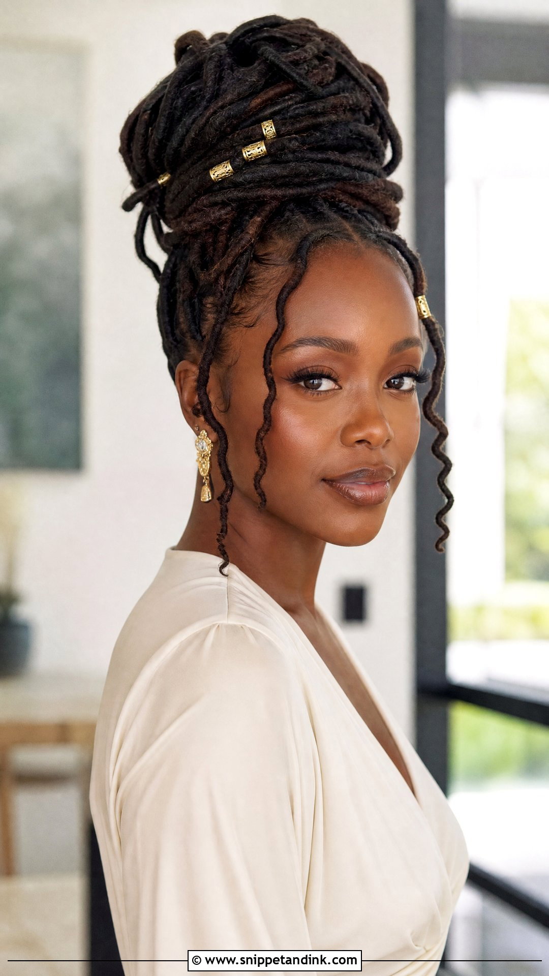 Engagement Loc Updo - Snippet and Ink - 15 Engagement Hairstyles Black Women