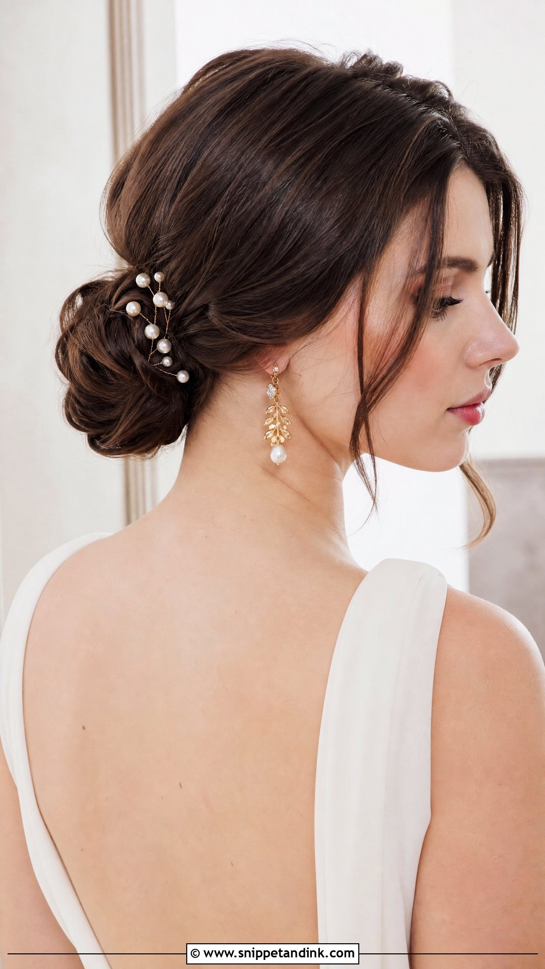 Engagement Low Bun - Snippet and Ink - 15 Engagement Hairstyles Tutorial
