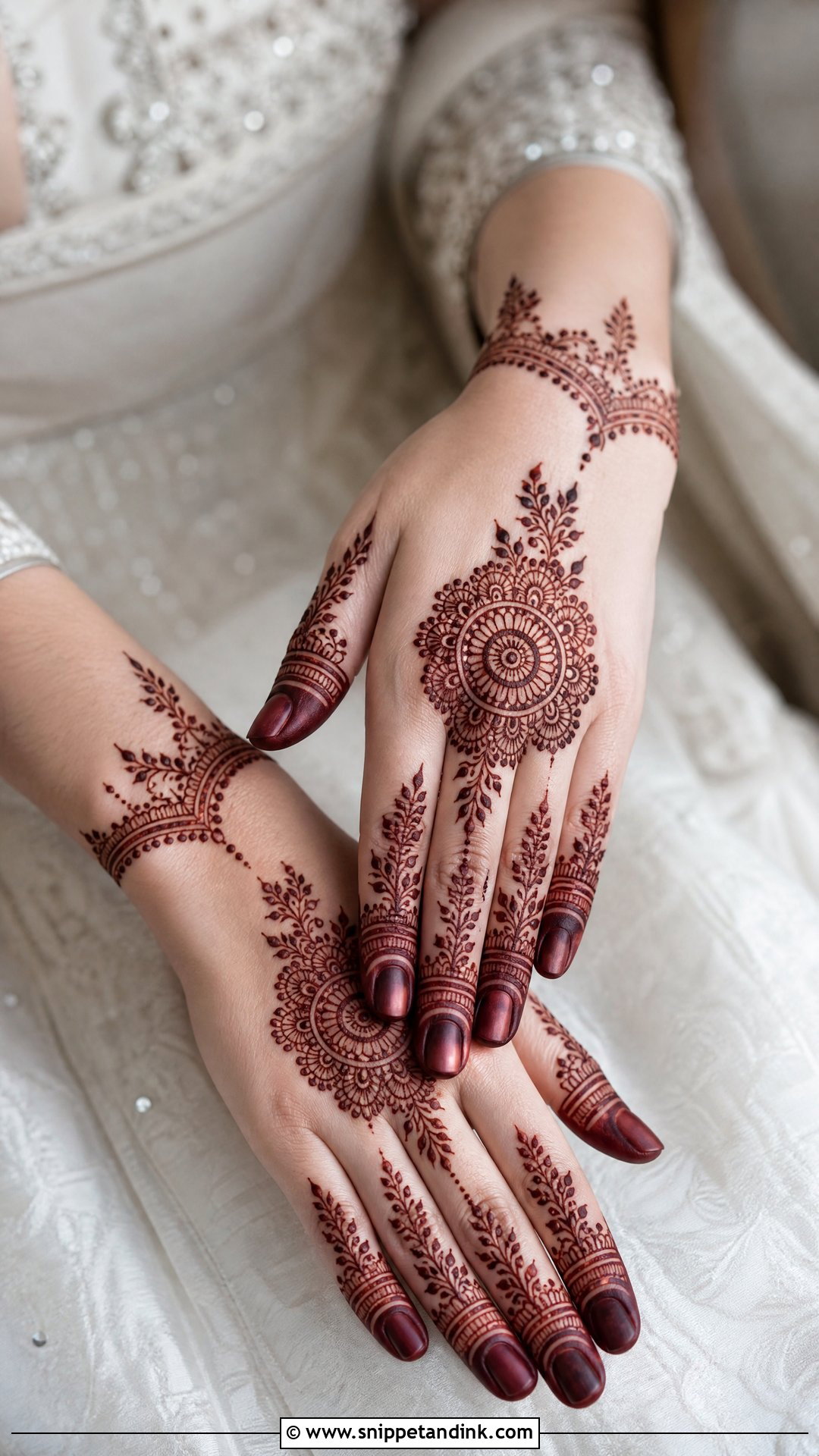 Engagement Mehendi Design For Fair Skin - Snippet and Ink - 30 Engagement Mehendi Design Hands Ideas