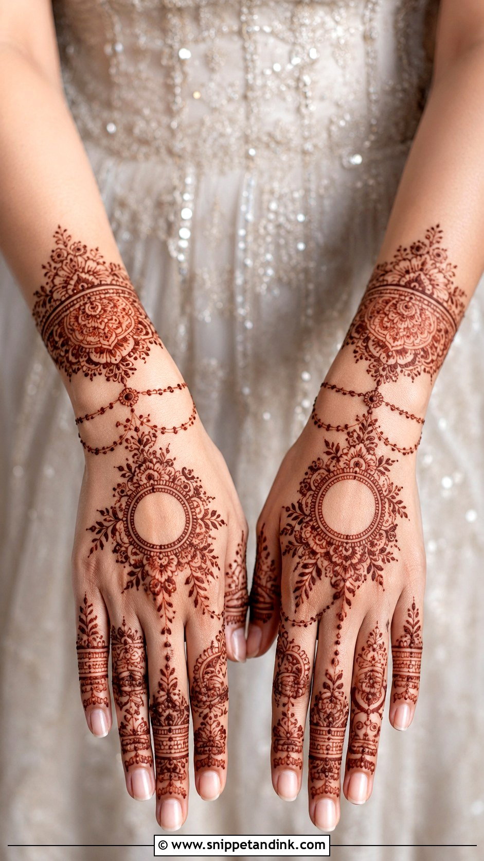 Engagement Mehndi Design - Snippet and Ink - 35 Traditional Mehndi Designs