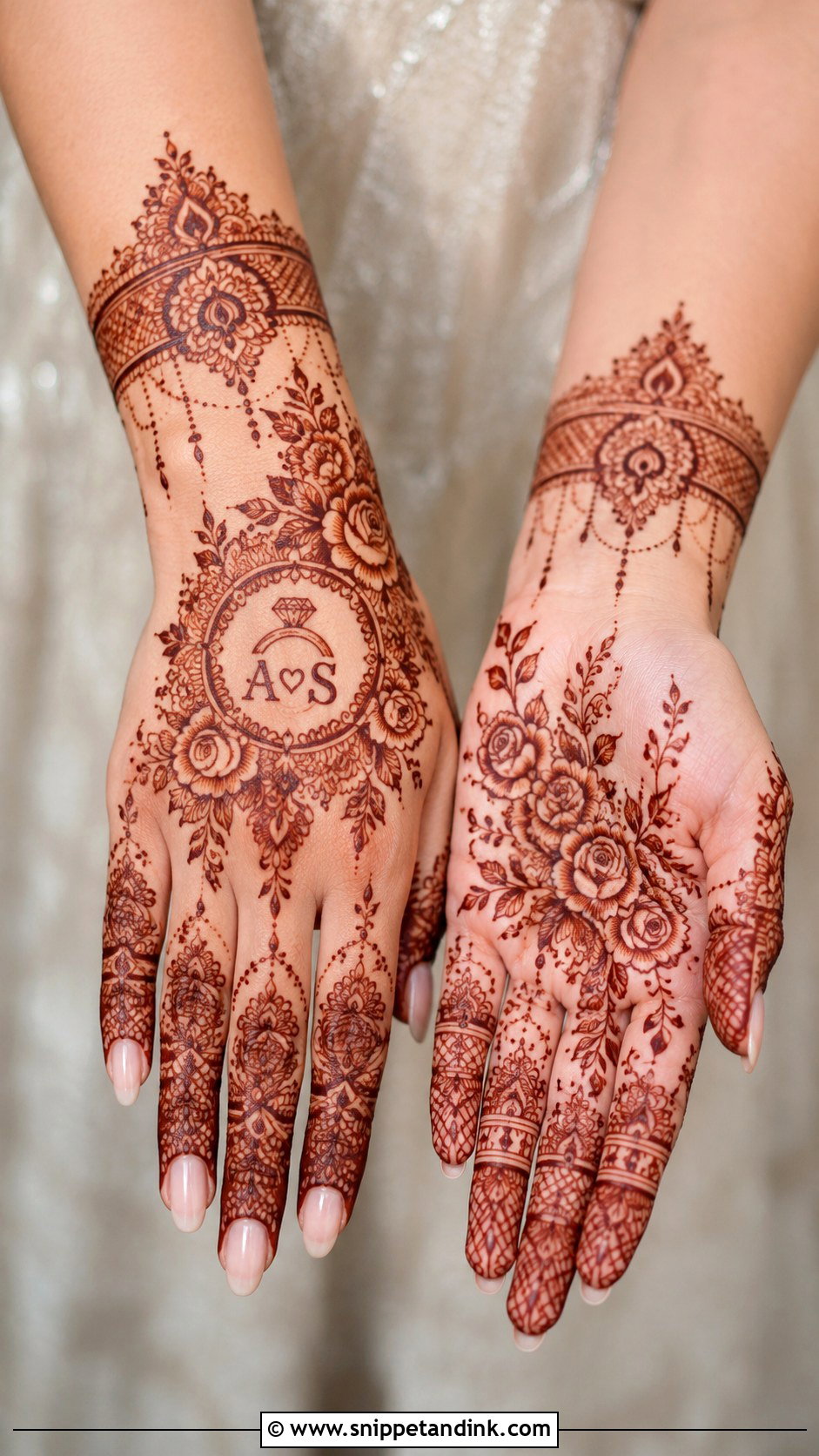Engagement Mehndi Design - Snippet and Ink - 35 Trending Mehndi Designs