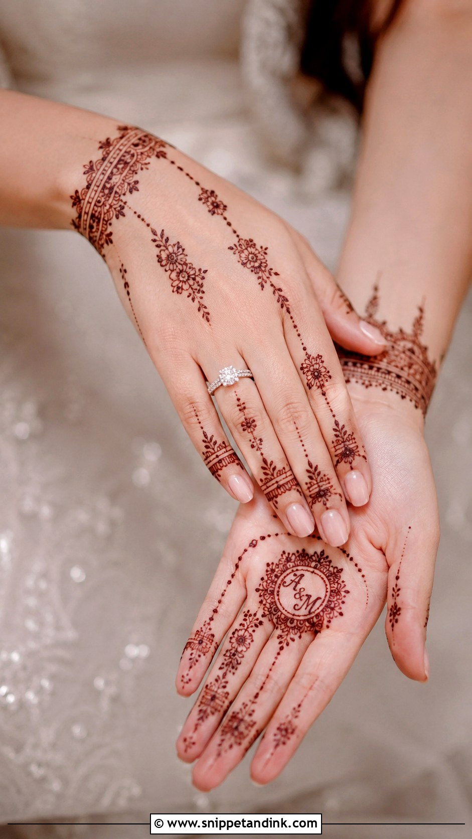 Engagement Mehndi Design - Snippet and Ink - 35 Wedding Mehndi Designs