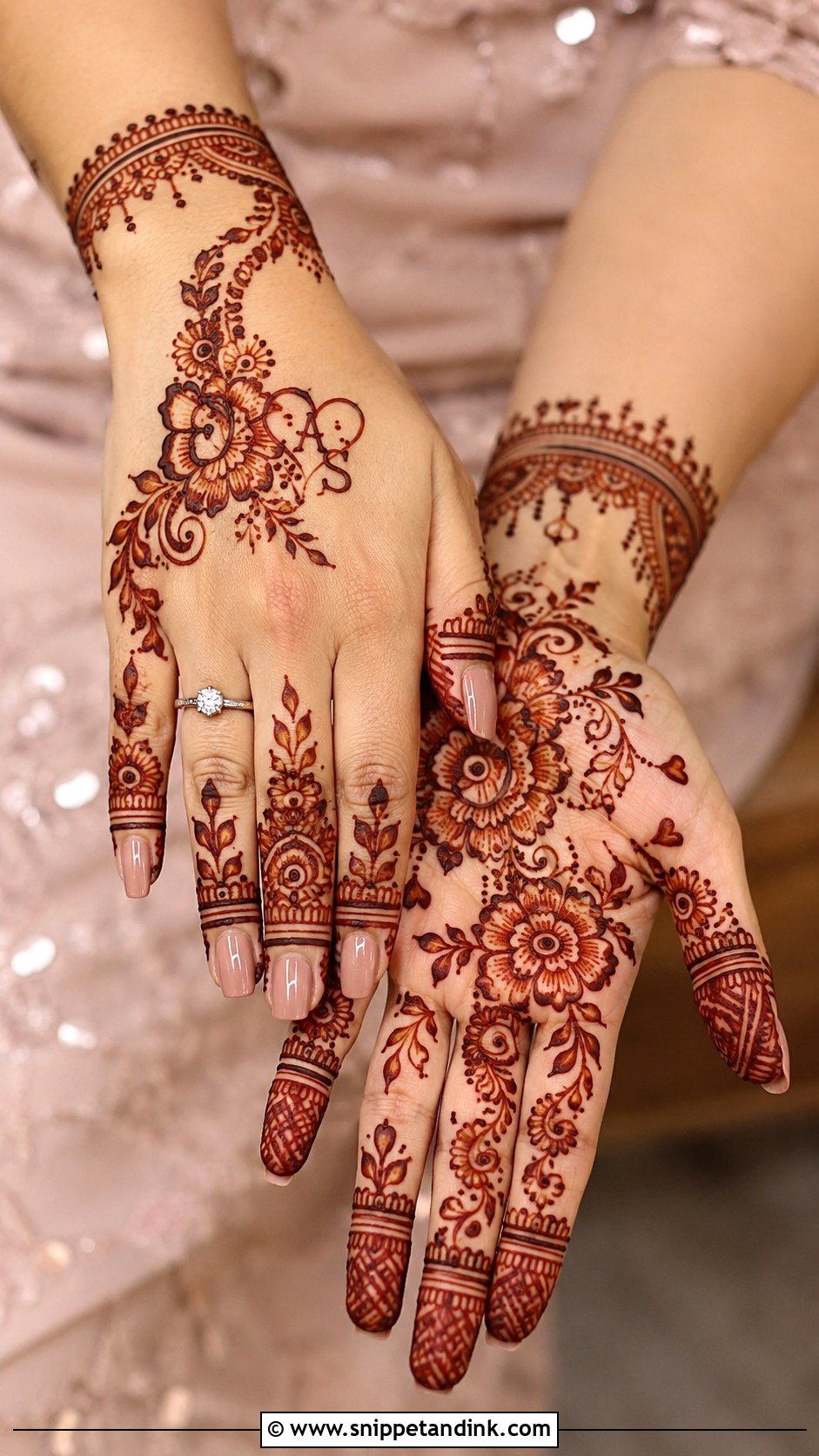 Engagement Mehndi Design - Snippet and Ink - 30 New Trending Mehndi Designs