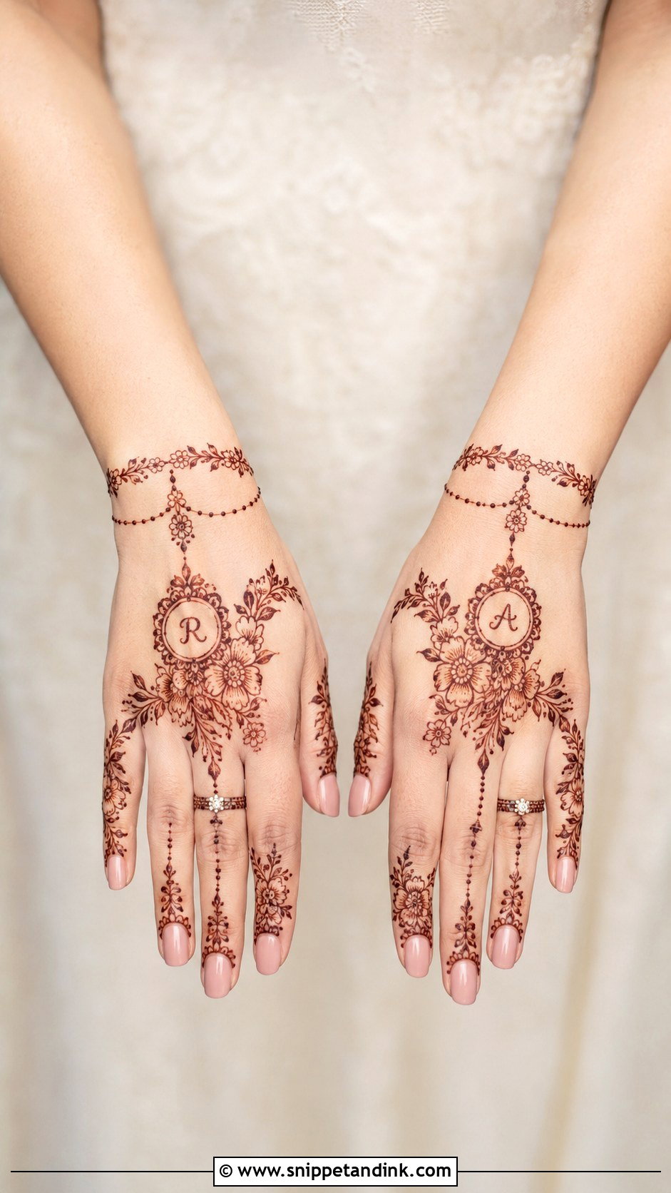 Engagement Mehndi Design - Snippet and Ink - 35 Best Mehndi Designs