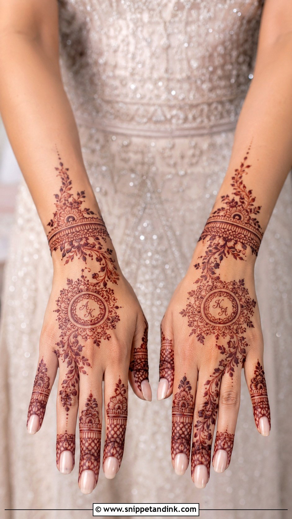 Engagement Mehndi Design - Snippet and Ink - 35 Latest Mehndi Designs