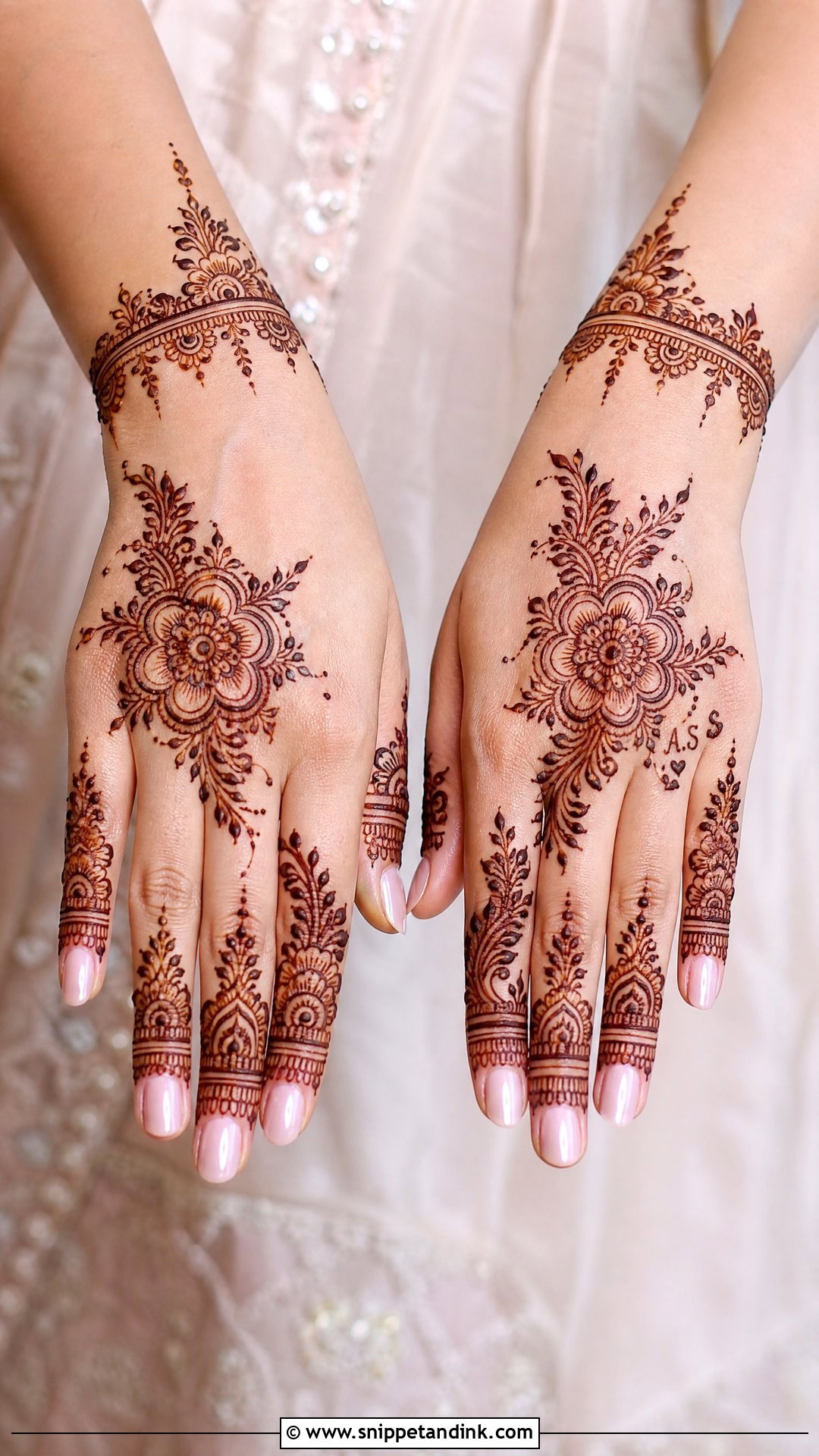 Engagement Mehndi Design - Snippet and Ink - 35 Mehndi Design Ideas