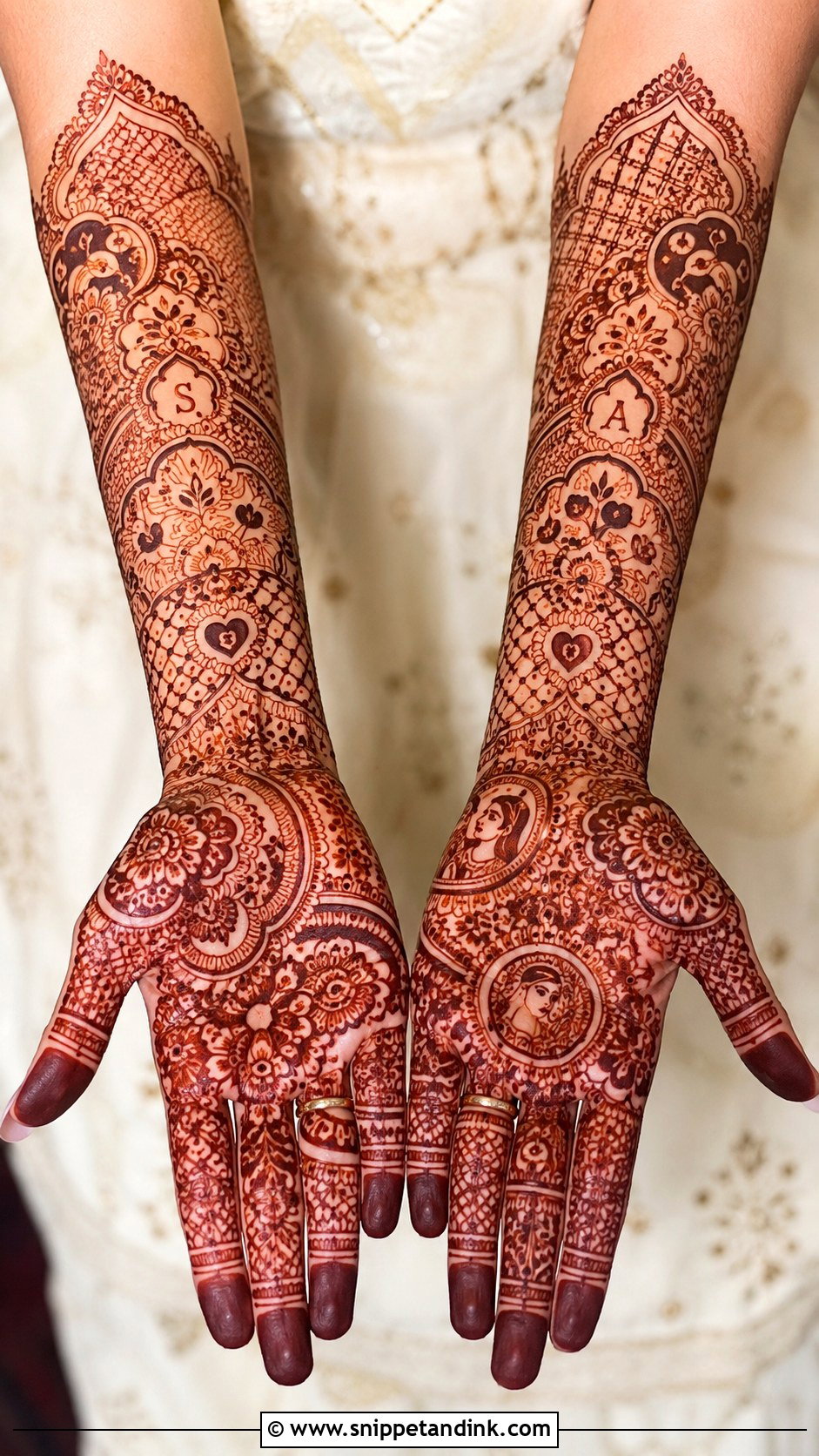 Engagement Mehndi Design For Bride - Snippet and Ink - 30 Unique Engagement Mehndi Designs