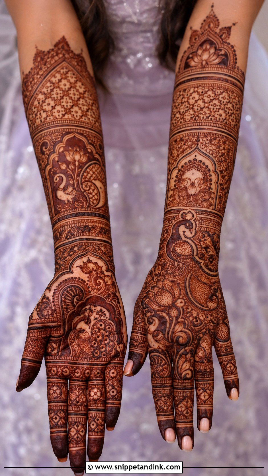 Engagement Mehndi Design For Bride - Snippet and Ink - 35 Engagement Mehndi Designs