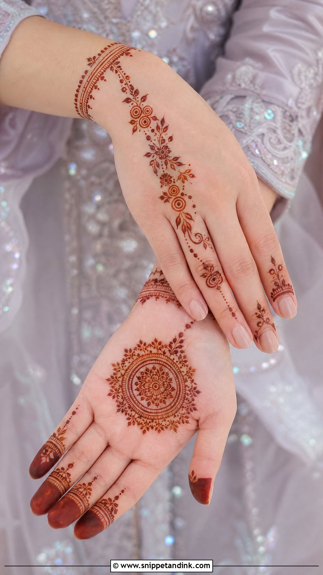 Engagement Mehndi Design For Roka - Snippet and Ink - 30 Engagement Mehndi Design Ideas