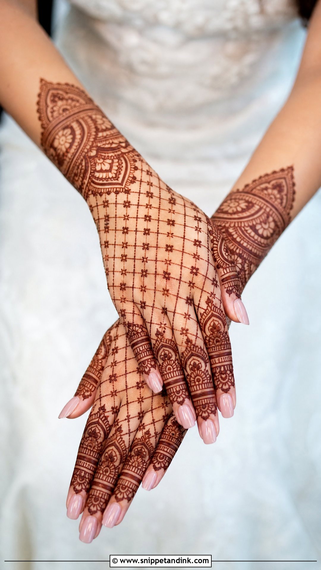 Engagement Mehndi Design With Jaali - Snippet and Ink - 30 Engagement Mehndi Design Ideas