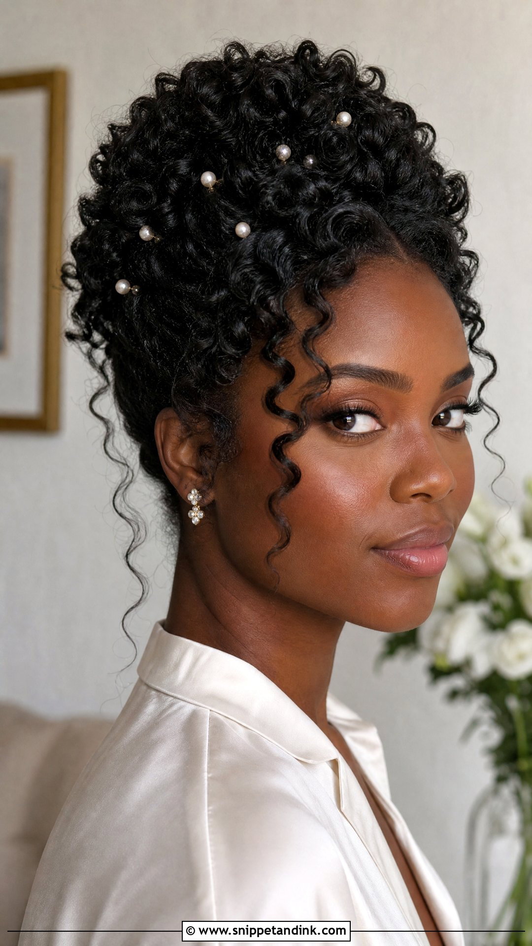 Engagement Natural Curly Updo - Snippet and Ink - 15 Engagement Hairstyles Black Women