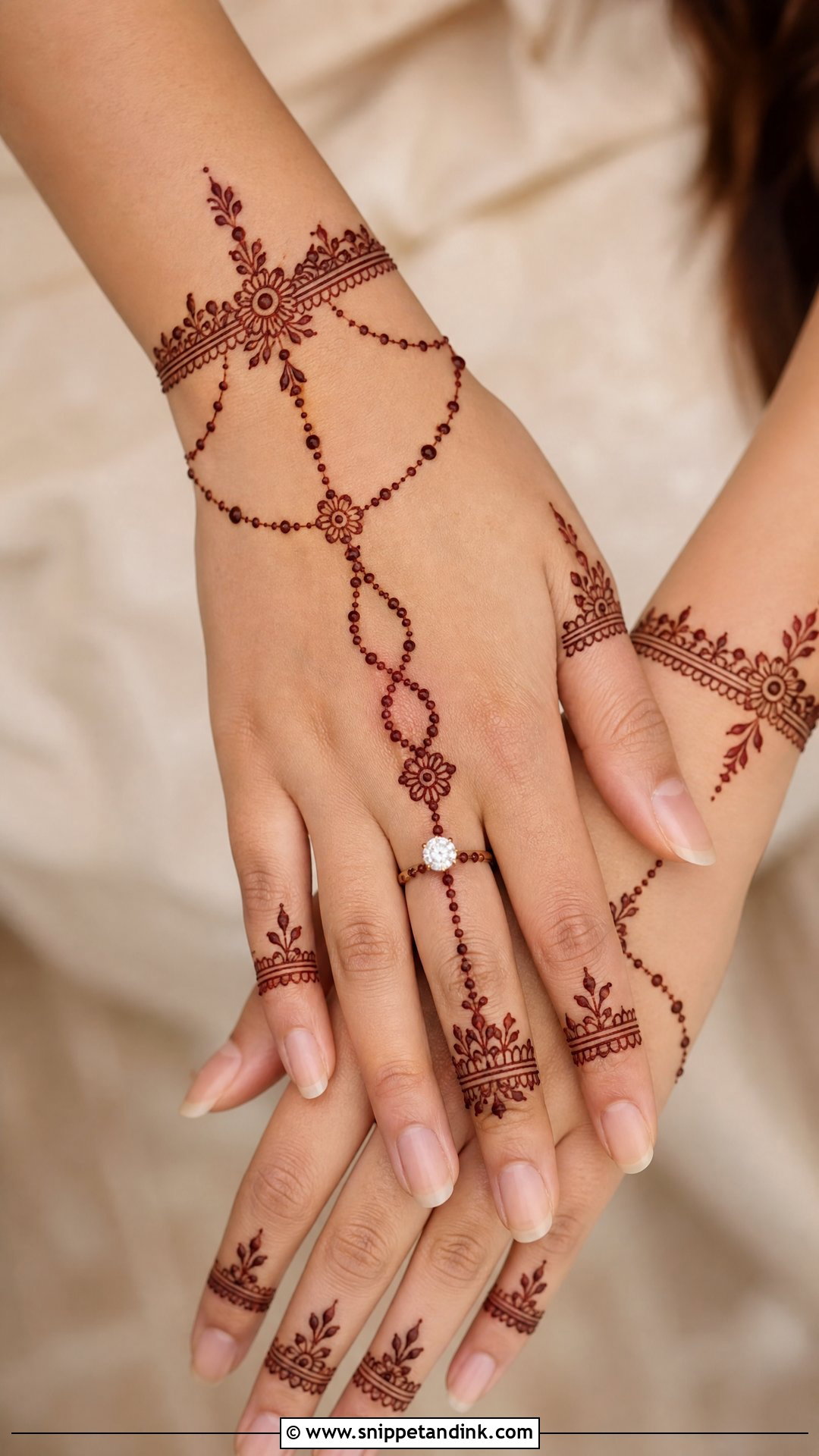 Engagement Ring Mehendi Design - Snippet and Ink - 30 Engagement Mehendi Design Hands Ideas
